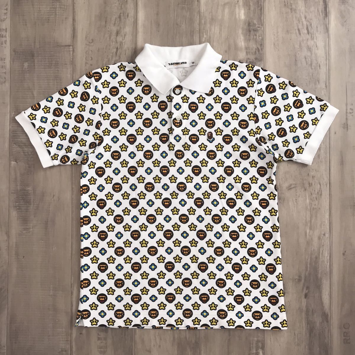 BAPE STA Milo monogram polo shirt STAR a bathing ape