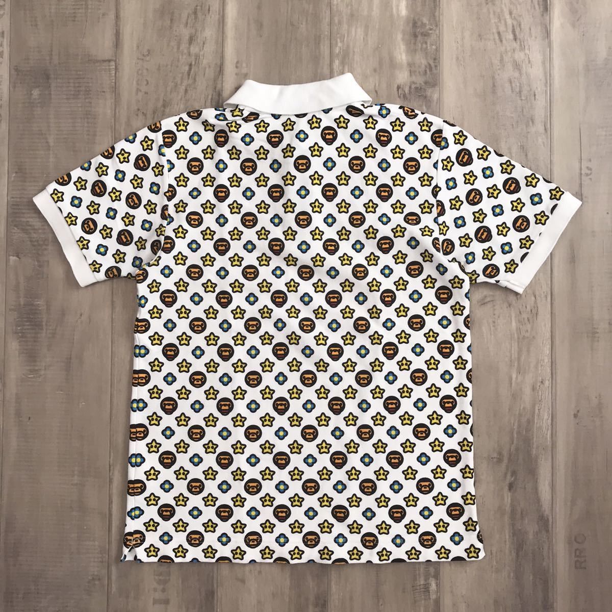 BAPE STA Milo monogram polo shirt STAR a bathing ape