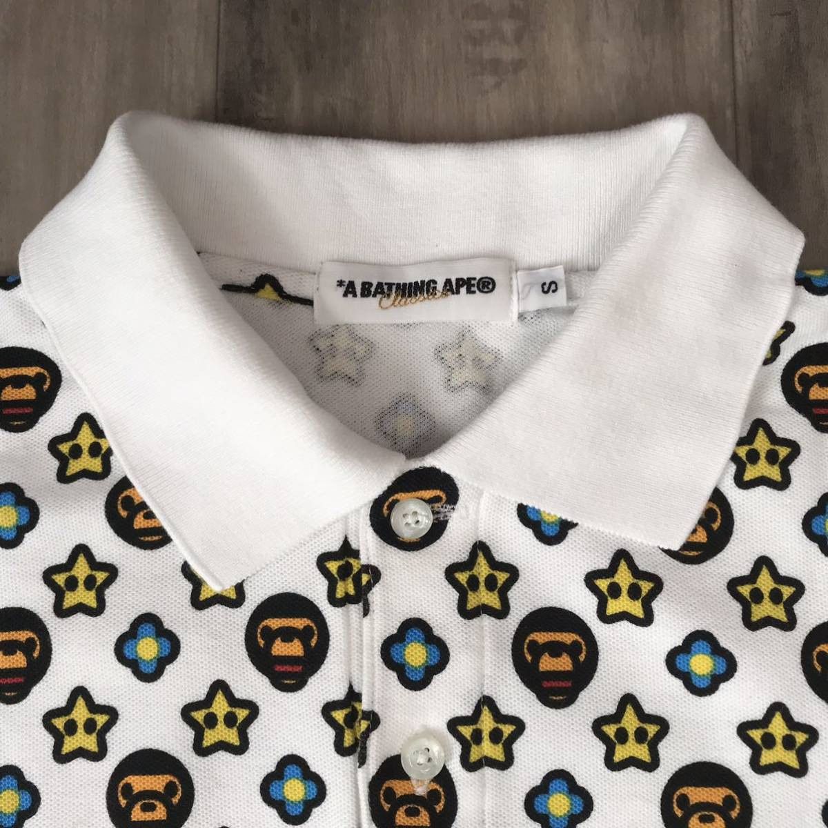 BAPE STA Milo monogram polo shirt STAR a bathing ape