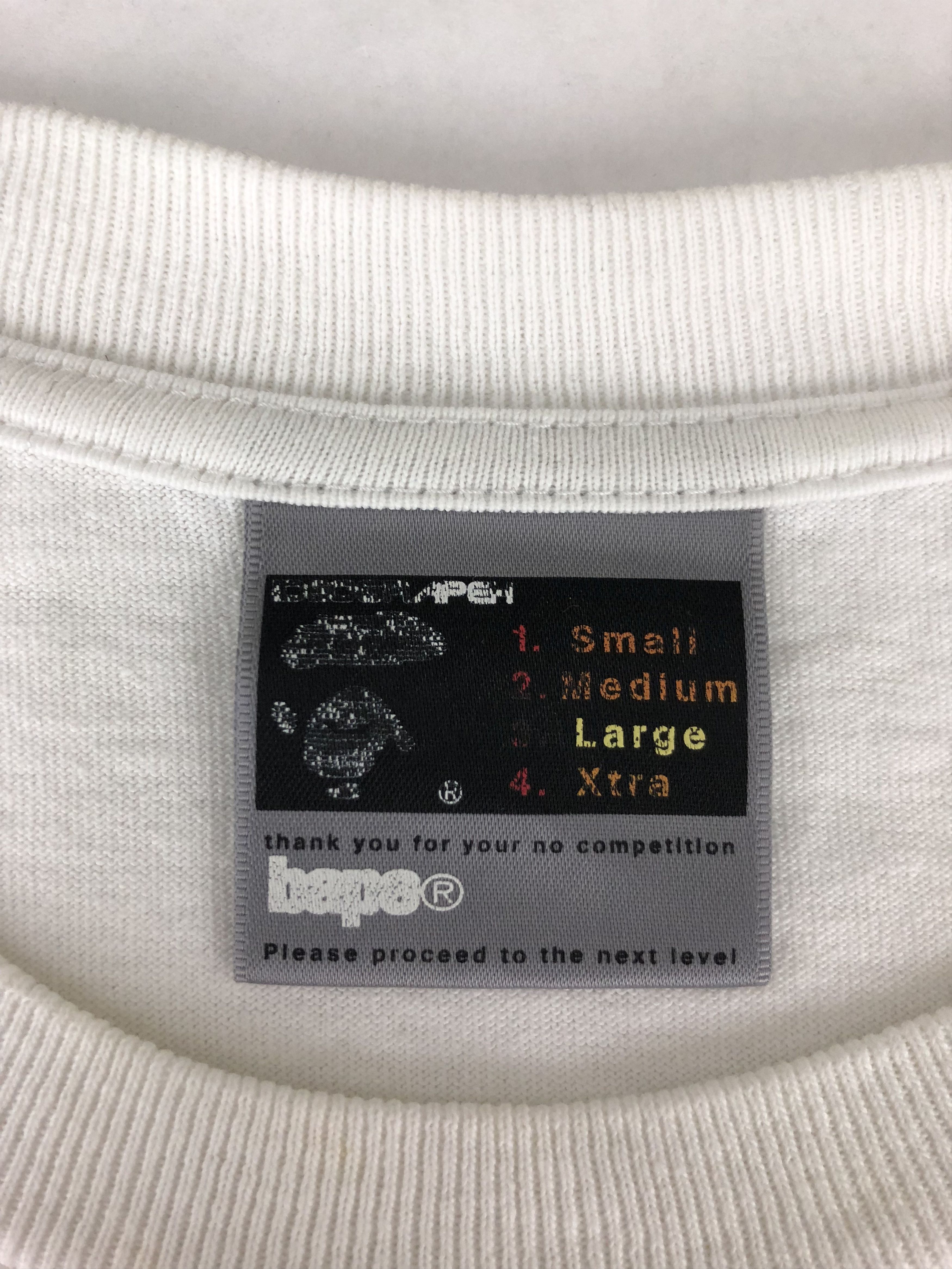 Bape Bathing ape Baby Milo Army tee White large