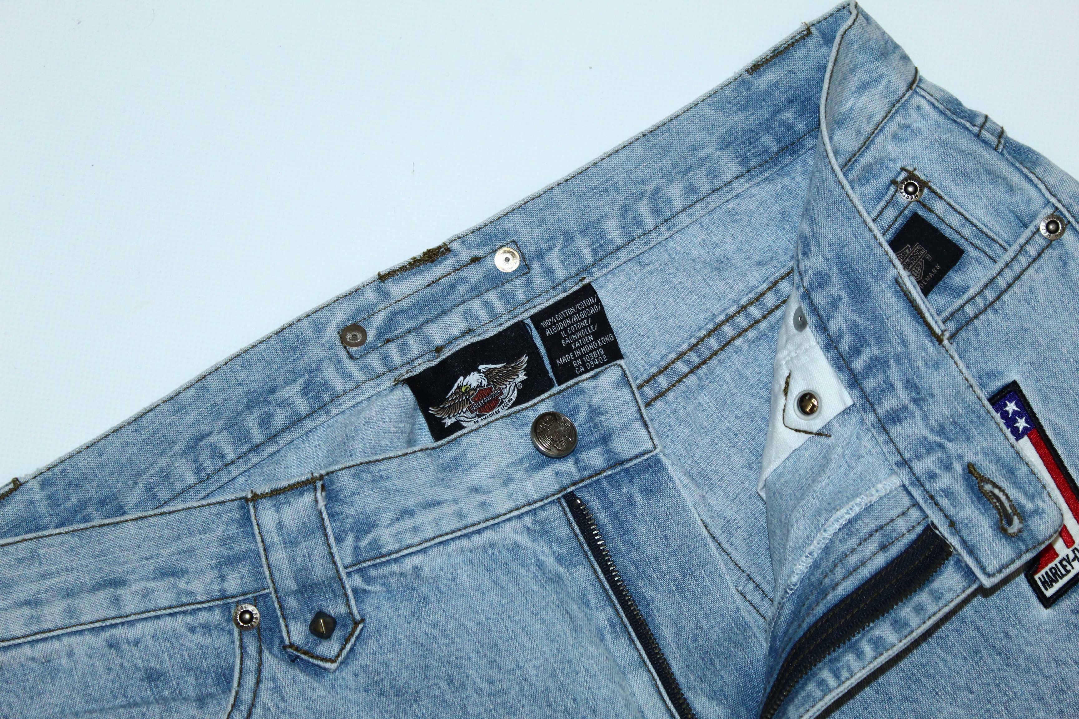 Harley Davidson Vtg 90s Harley Davidson Straight Leg Bootcut Biker Jeans Size US 32 / EU 48 - 7 Thumbnail