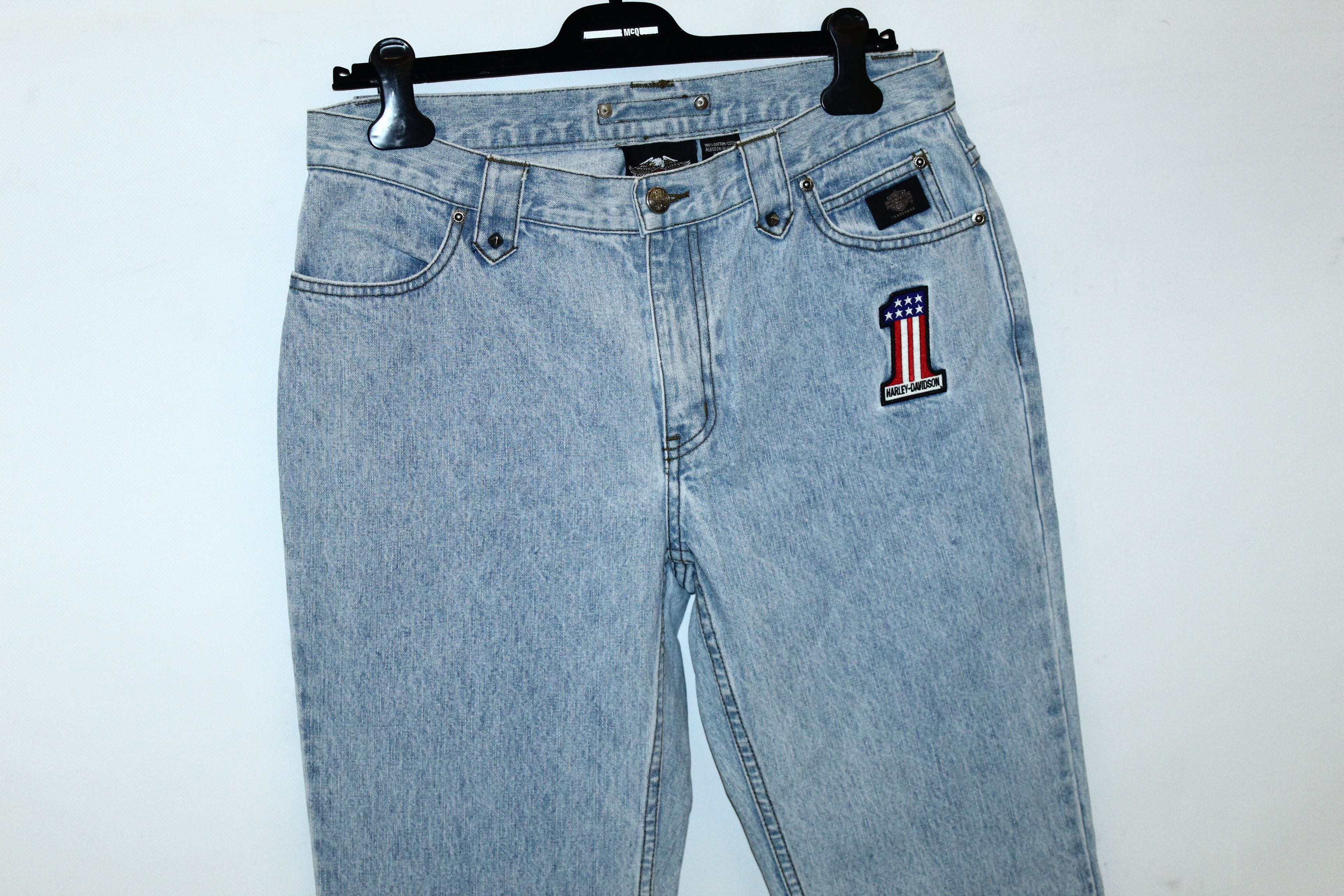 Harley Davidson Vtg 90s Harley Davidson Straight Leg Bootcut Biker Jeans Size US 32 / EU 48 - 3 Thumbnail