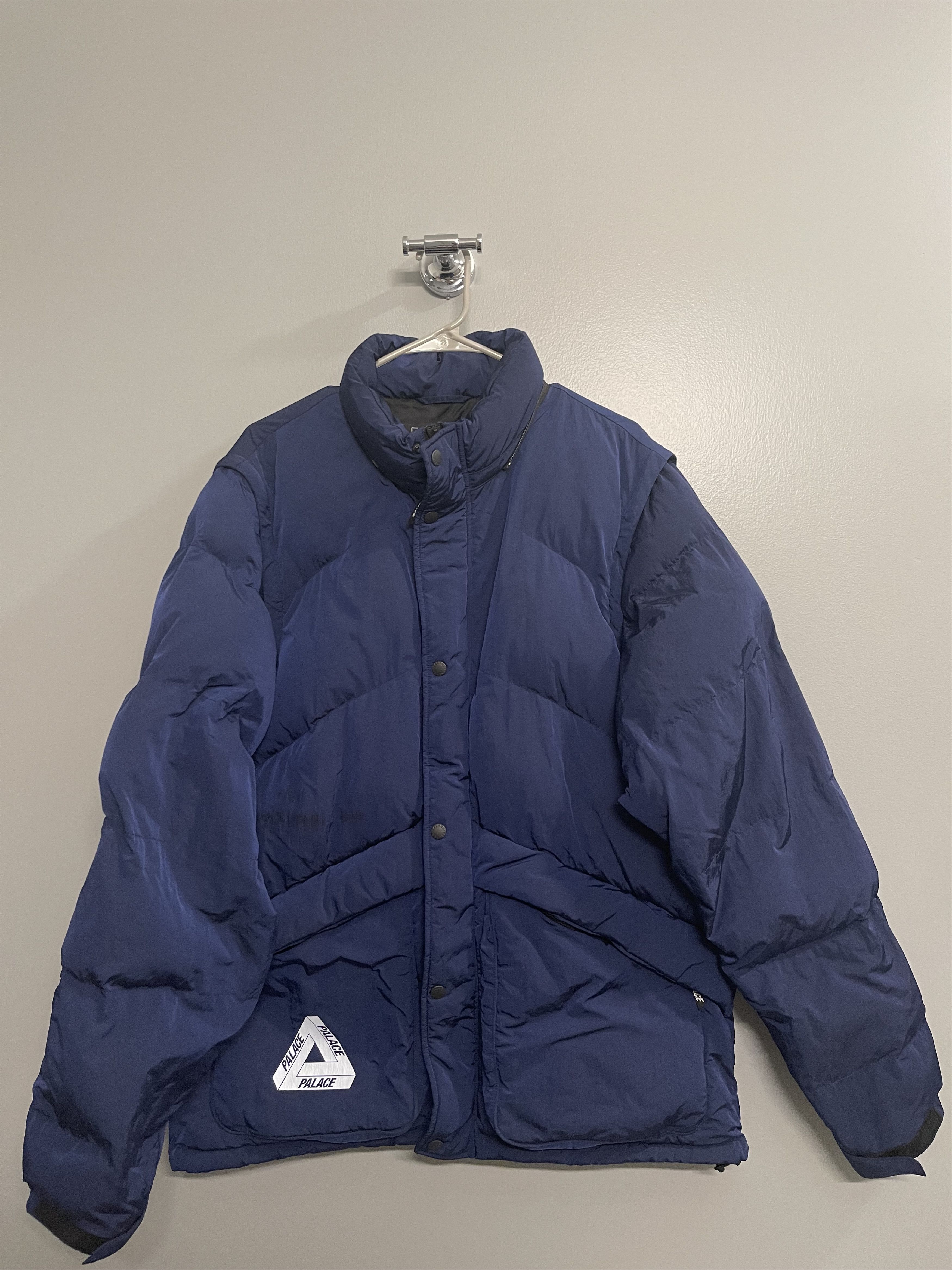 Palace Palace Navy Puffer Jacket | Grailed