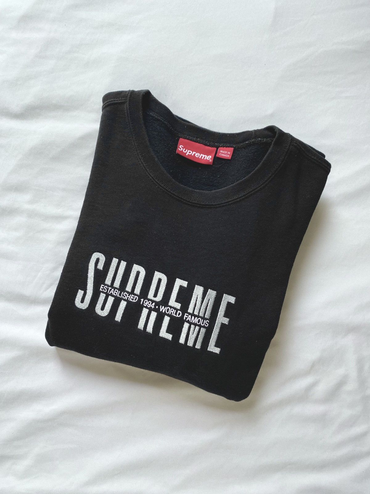 Supreme World Famous Crewneck | Grailed