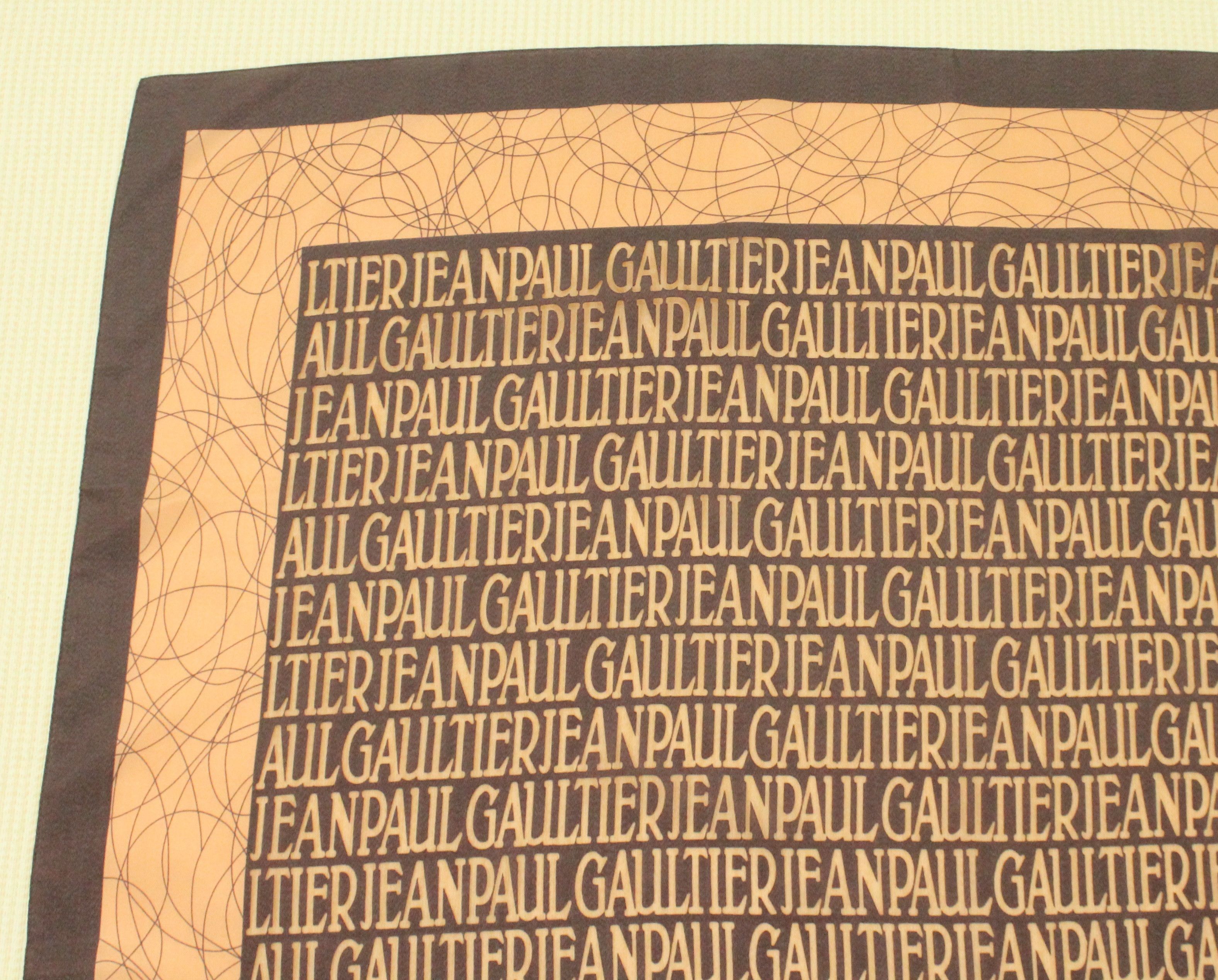 Jean Paul Gaultier JEAN PAUL GAULTIER Scarf Spell out Size ONE SIZE - 6 Thumbnail