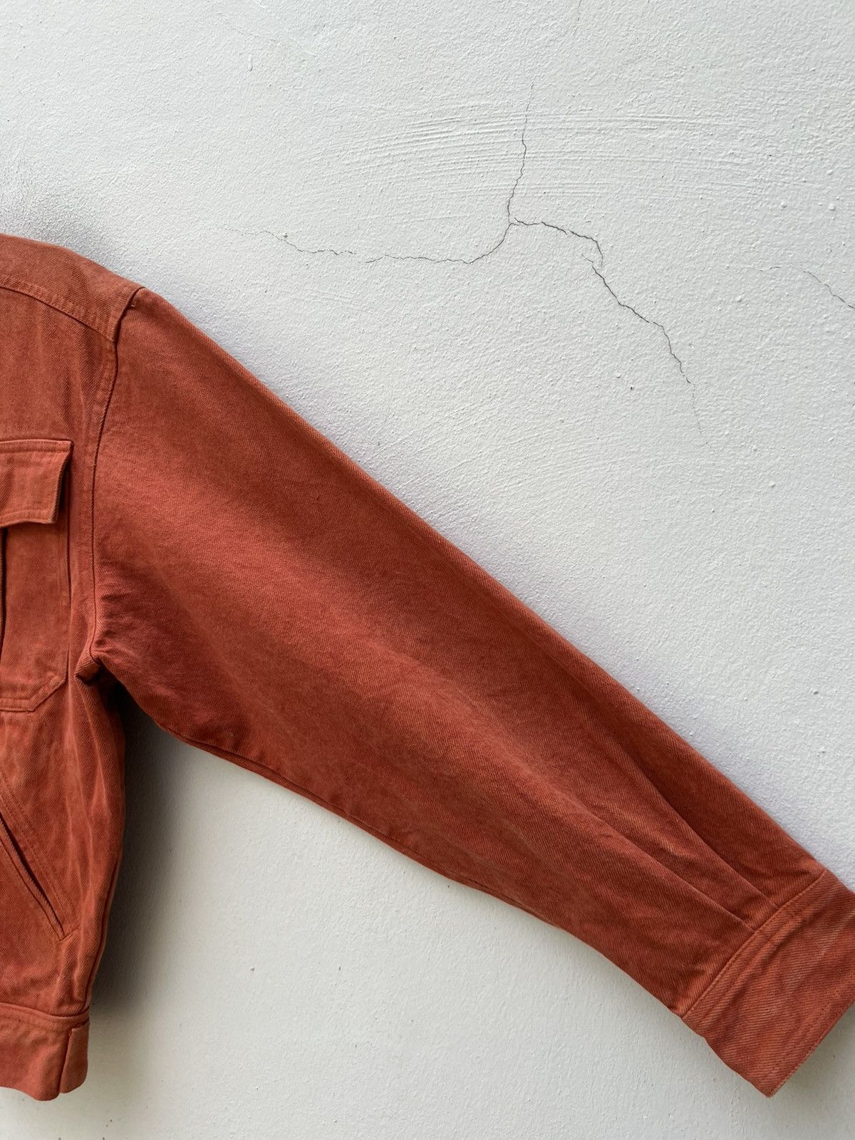 Paul Smith Vintage Paul Smith Orange Denim Oversized Jacket Size US M / EU 48-50 / 2 - 8 Thumbnail