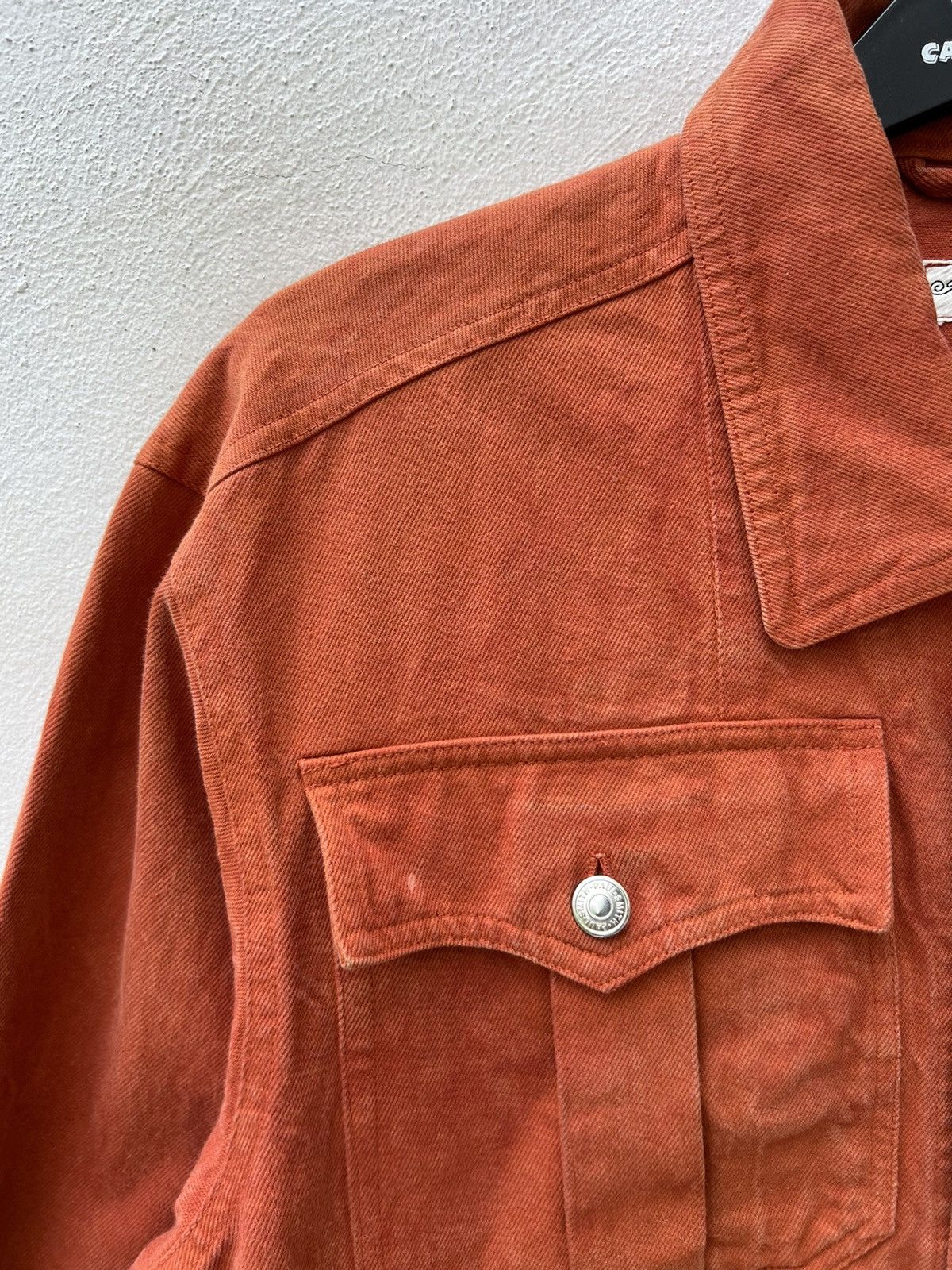 Paul Smith Vintage Paul Smith Orange Denim Oversized Jacket Size US M / EU 48-50 / 2 - 10 Thumbnail