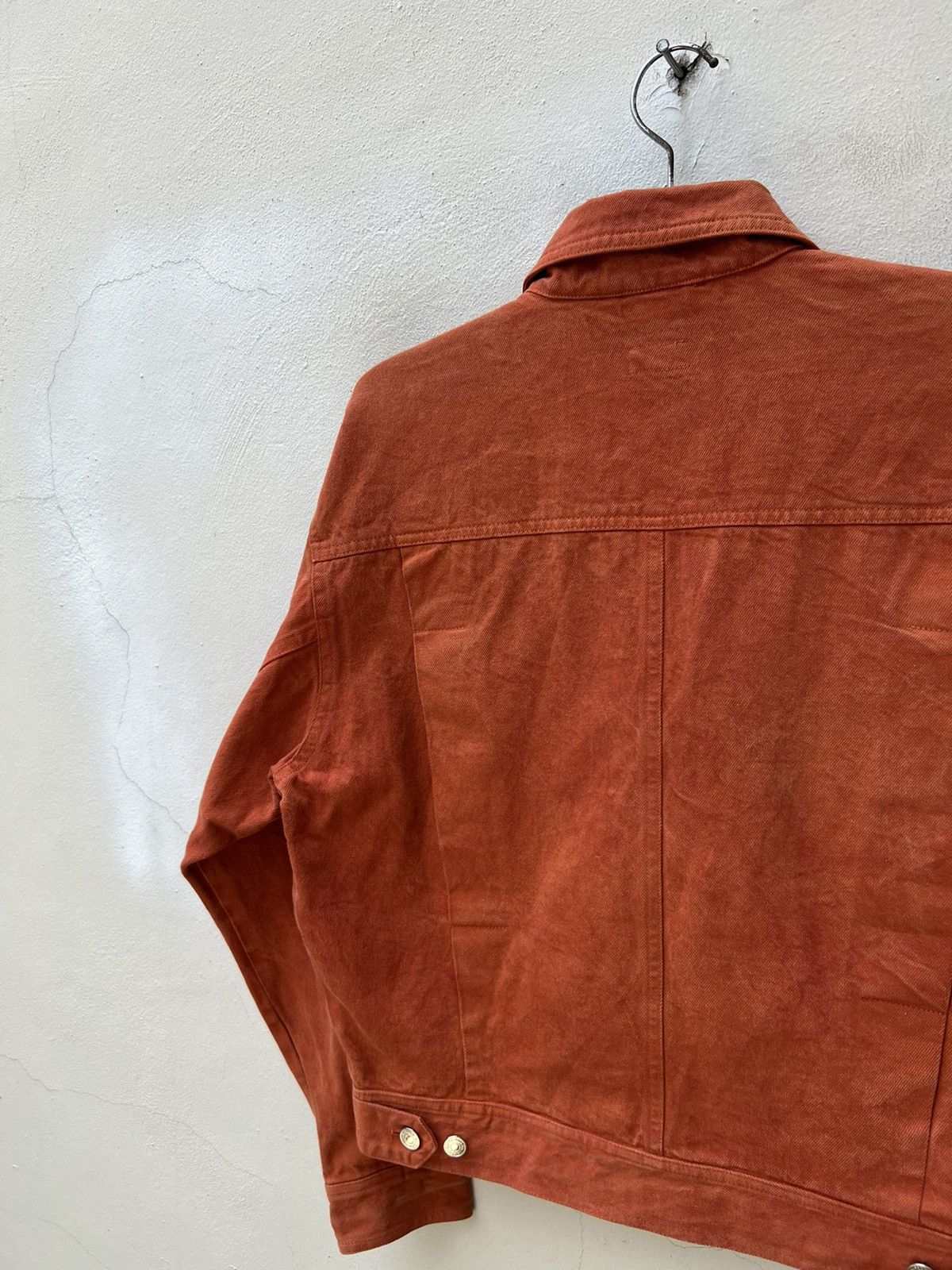 Paul Smith Vintage Paul Smith Orange Denim Oversized Jacket Size US M / EU 48-50 / 2 - 14 Thumbnail