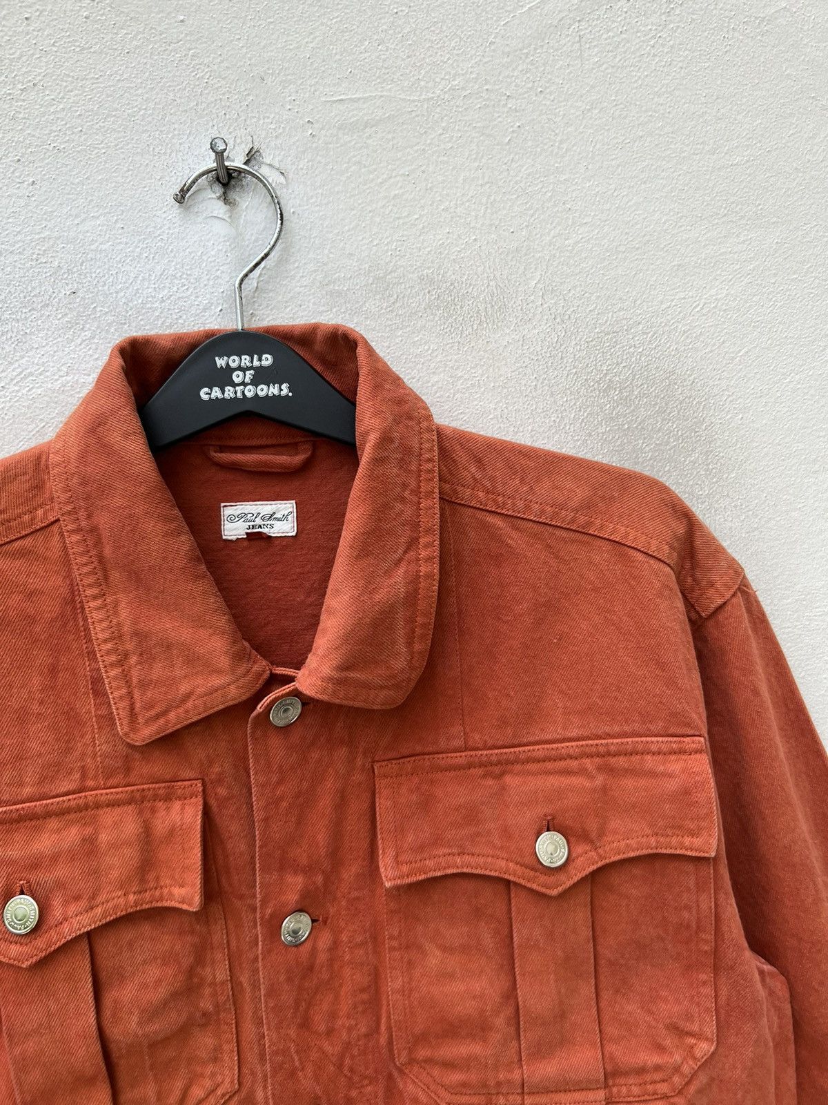 Paul Smith Vintage Paul Smith Orange Denim Oversized Jacket Size US M / EU 48-50 / 2 - 7 Thumbnail