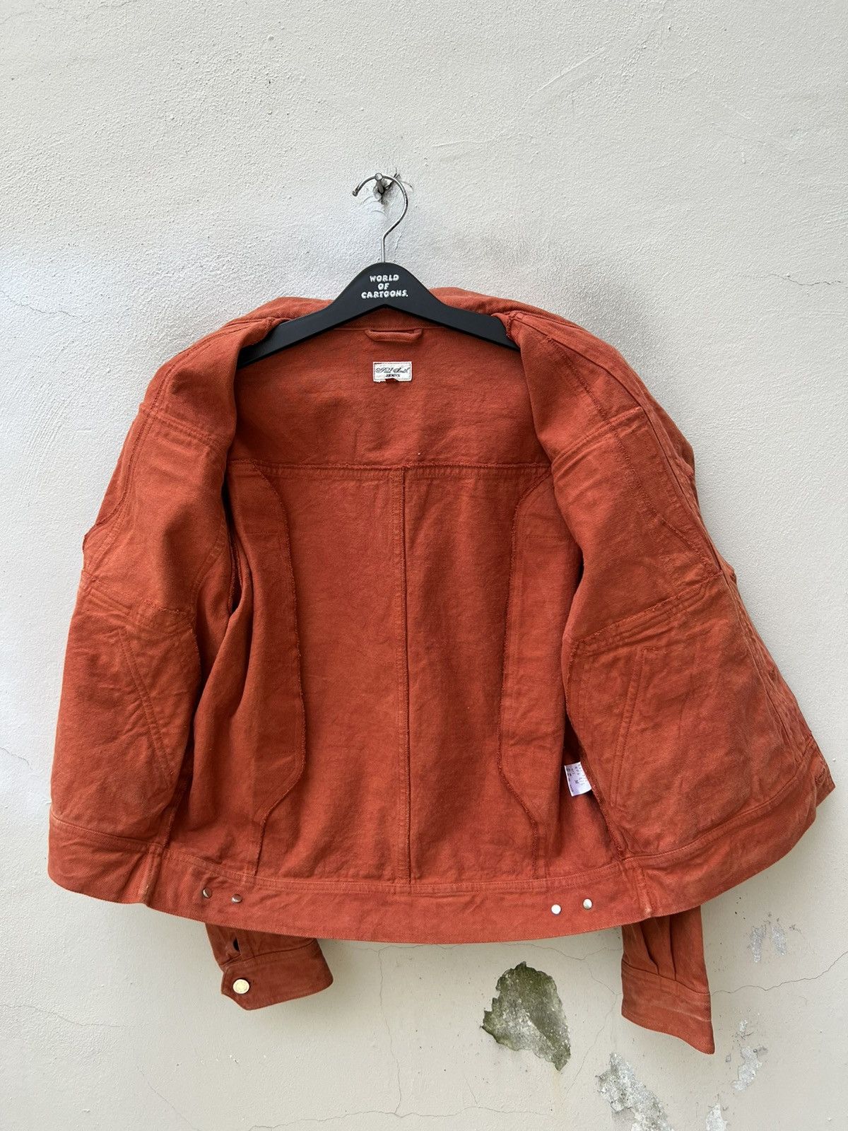 Paul Smith Vintage Paul Smith Orange Denim Oversized Jacket Size US M / EU 48-50 / 2 - 16 Thumbnail