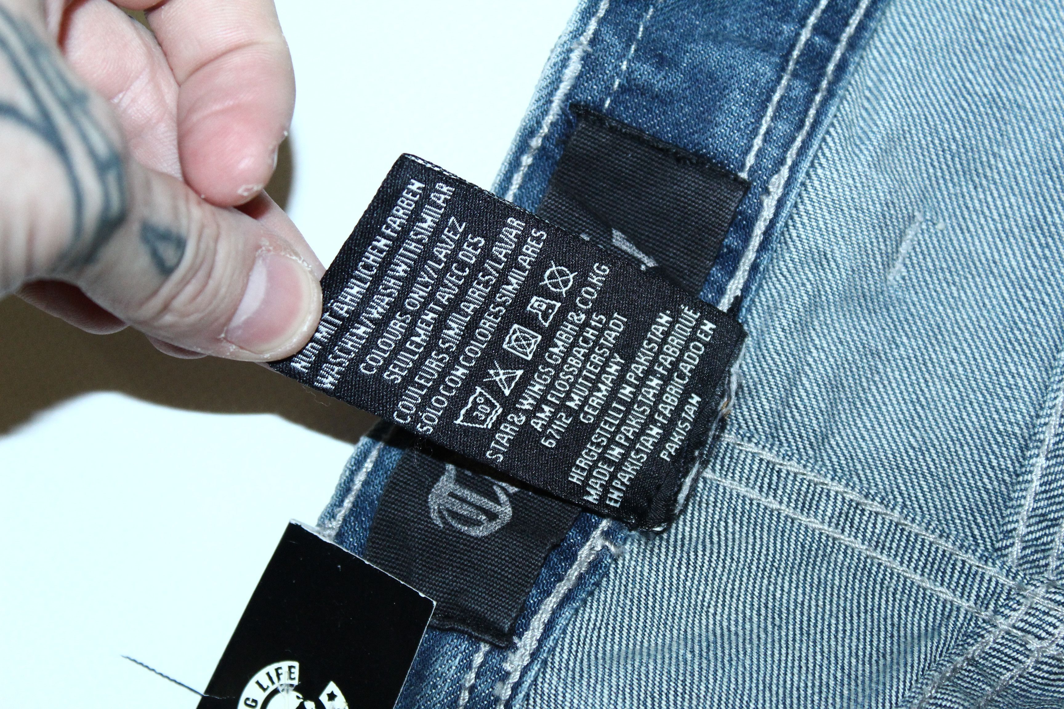 JNCO DEADSTOCK💥90's Thug Life Denim Saddle Fit OG Rap Jeans Size US 30 / EU 46 - 9 Thumbnail