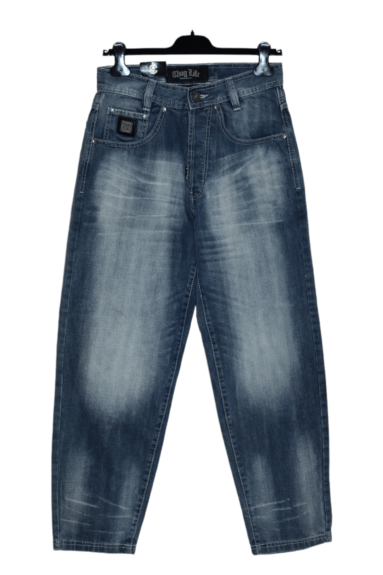 JNCO DEADSTOCK💥90's Thug Life Denim Saddle Fit OG Rap Jeans Size US 30 / EU 46 - 1 Thumbnail