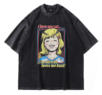 I Love My Cat Oversized T-shirt