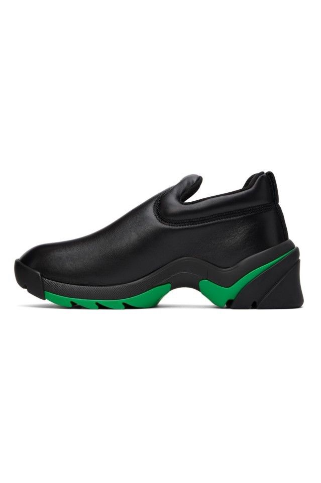 Bottega Veneta Flash Sneakers in Black / Green Atelier Size US 9 / EU 42 - 3 Thumbnail