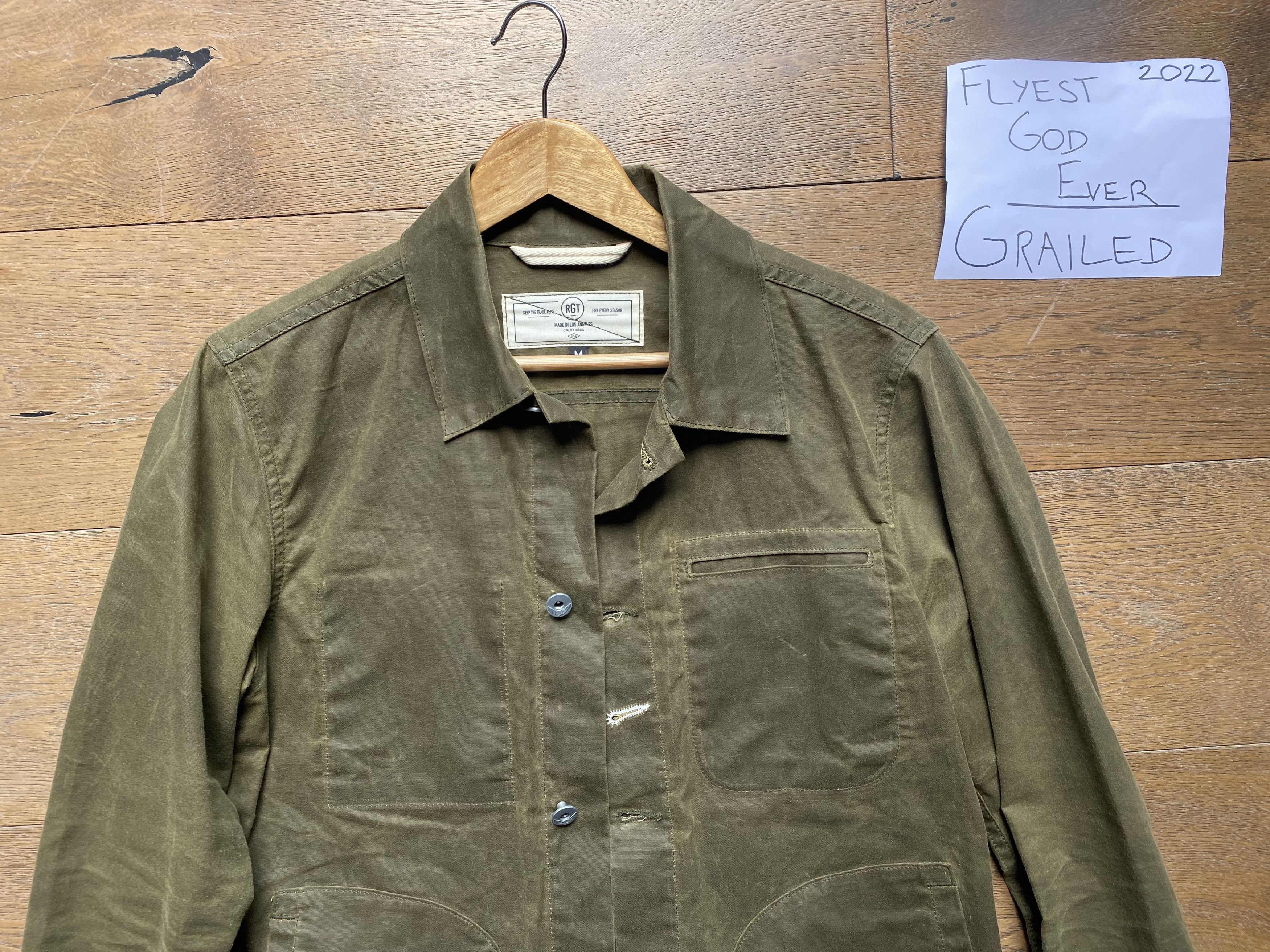 Rogue Territory Supply Jacket Waxed 'Hunter Green' Ridgeline Size US M / EU 48-50 / 2 - 5 Thumbnail
