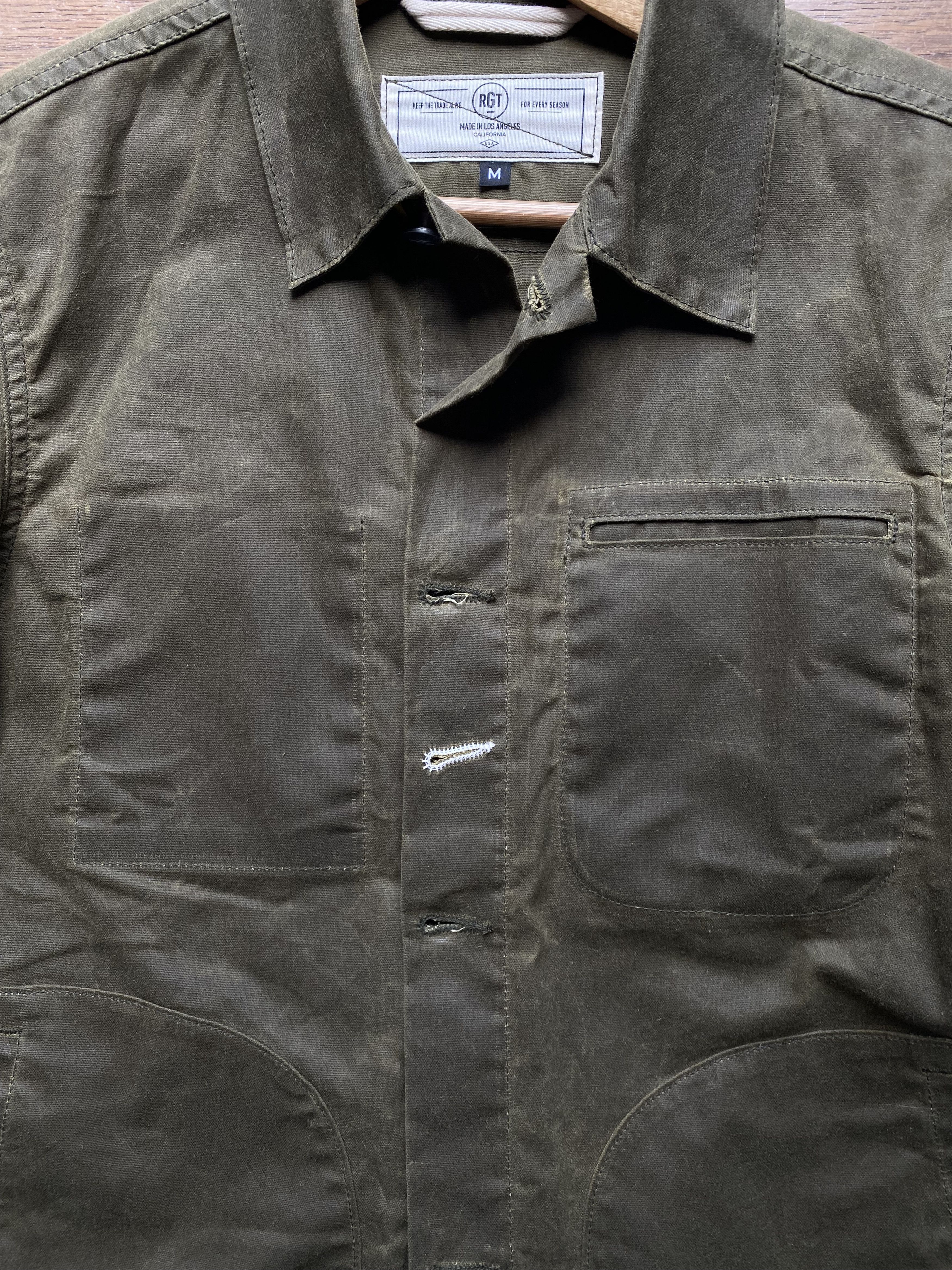 Rogue Territory Supply Jacket Waxed 'Hunter Green' Ridgeline Size US M / EU 48-50 / 2 - 8 Thumbnail