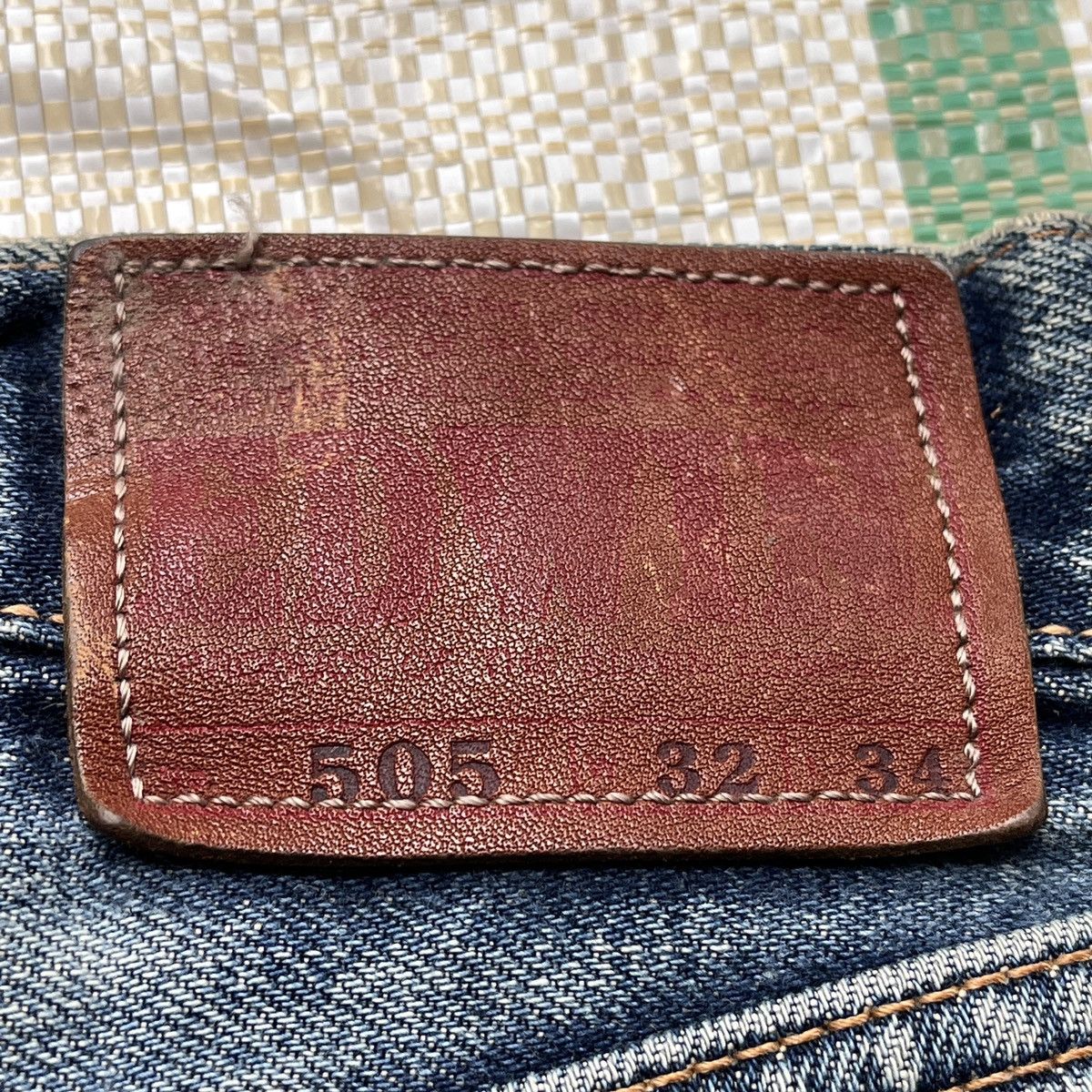 Edwin Distressed Vintage Edwin 505 Denim Redline Selvedge Jeans Size US 32 / EU 48 - 16 Thumbnail