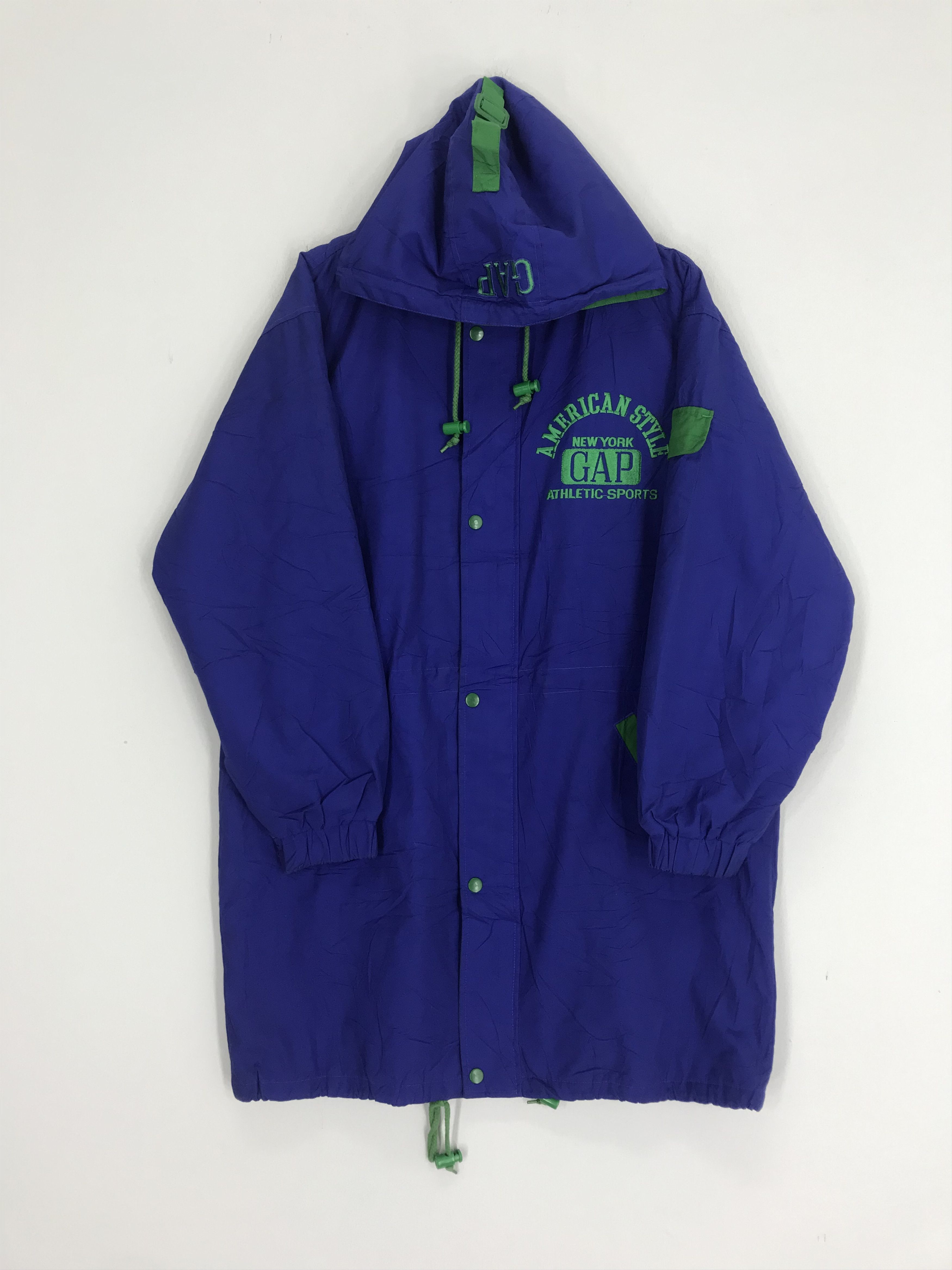 Gap Vintage GAP New York Long Jacket Big Logo Size US M / EU 48-50 / 2 - 2 Thumbnail