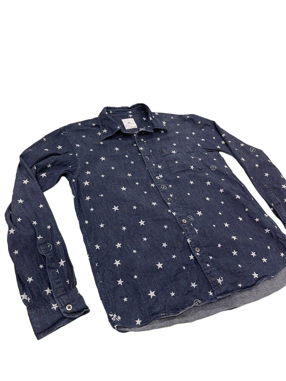 Fragment Design Uniform Experiment x Fragment Design Thin Denim Shirt 3🟩8 Size US M / EU 48-50 / 2 - 2 Thumbnail