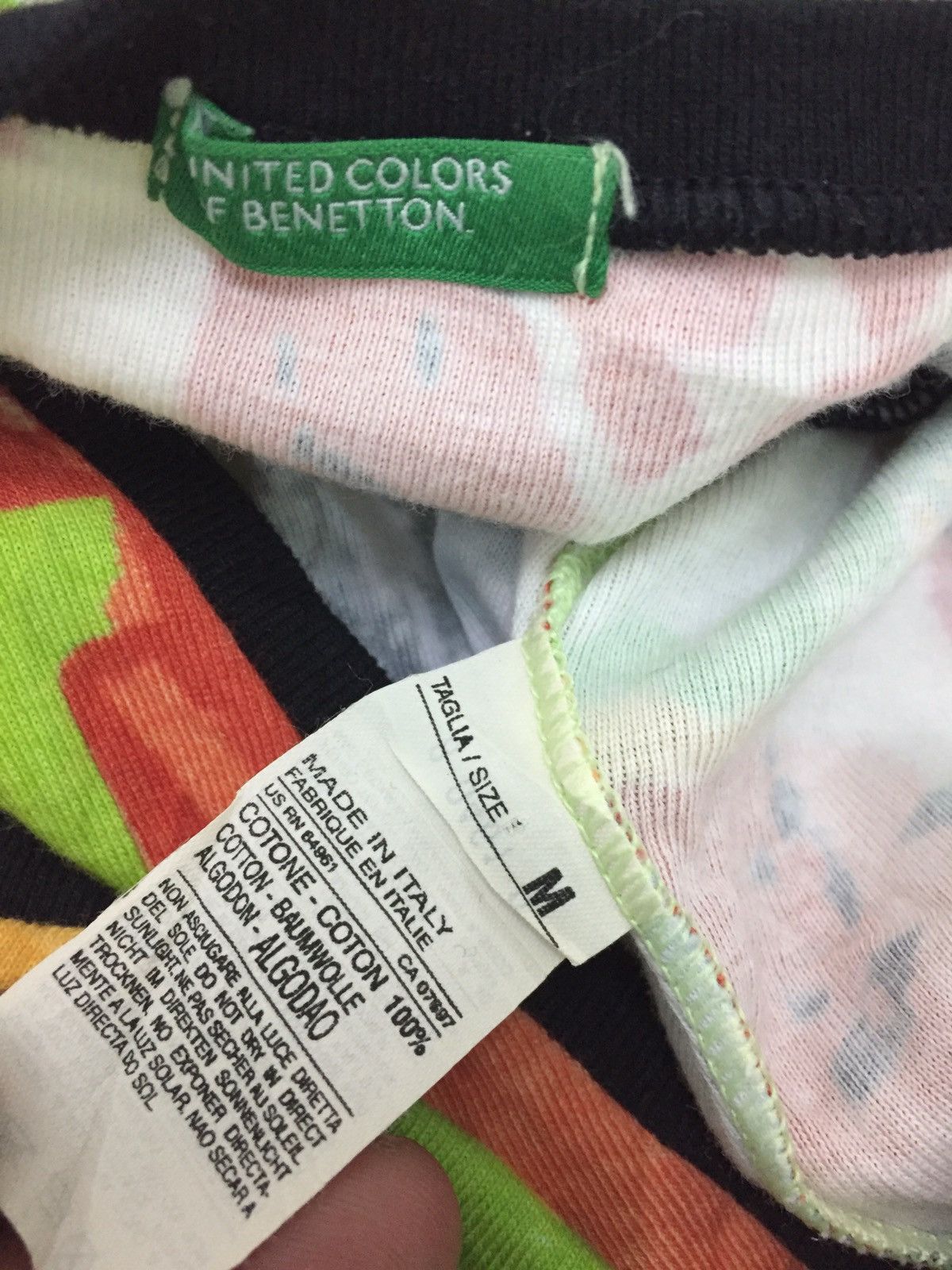 United Colors Of Benetton Rare UCB Printed Art Tank Size XS / US 0-2 / IT 36-38 - 3 Thumbnail