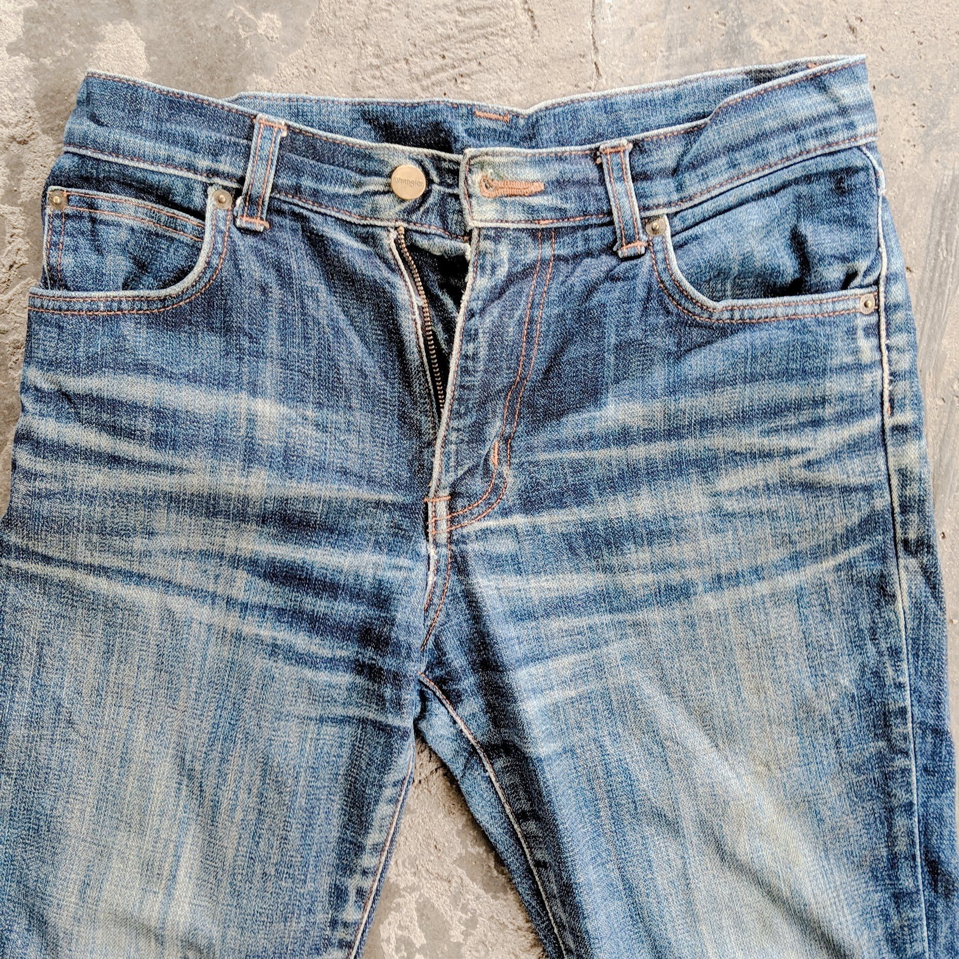 Japanese Brand Vtg Japanese Boot Cut Faded Jean Trousers Denim Pants Size US 30 / EU 46 - 2 Thumbnail