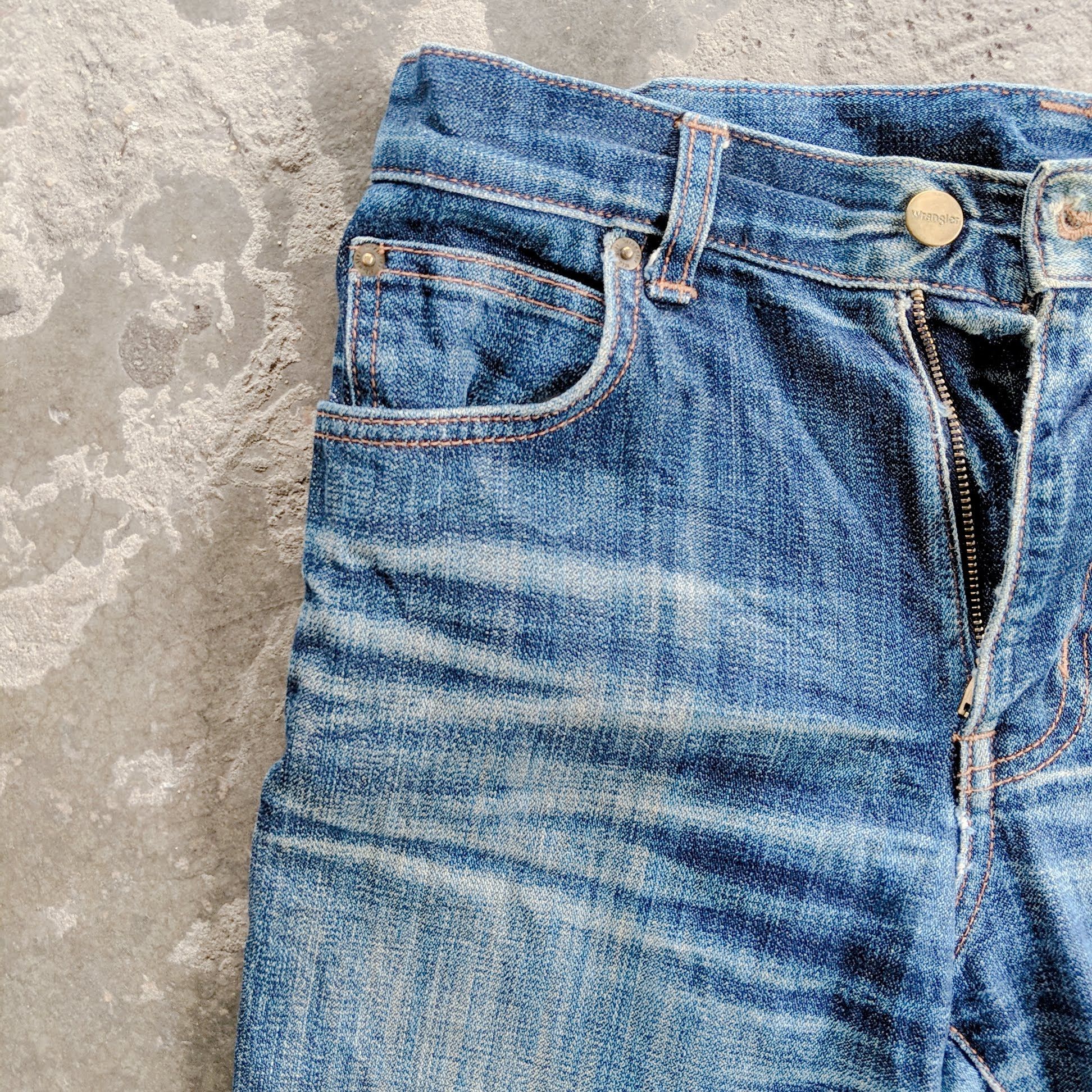 Japanese Brand Vtg Japanese Boot Cut Faded Jean Trousers Denim Pants Size US 30 / EU 46 - 3 Thumbnail