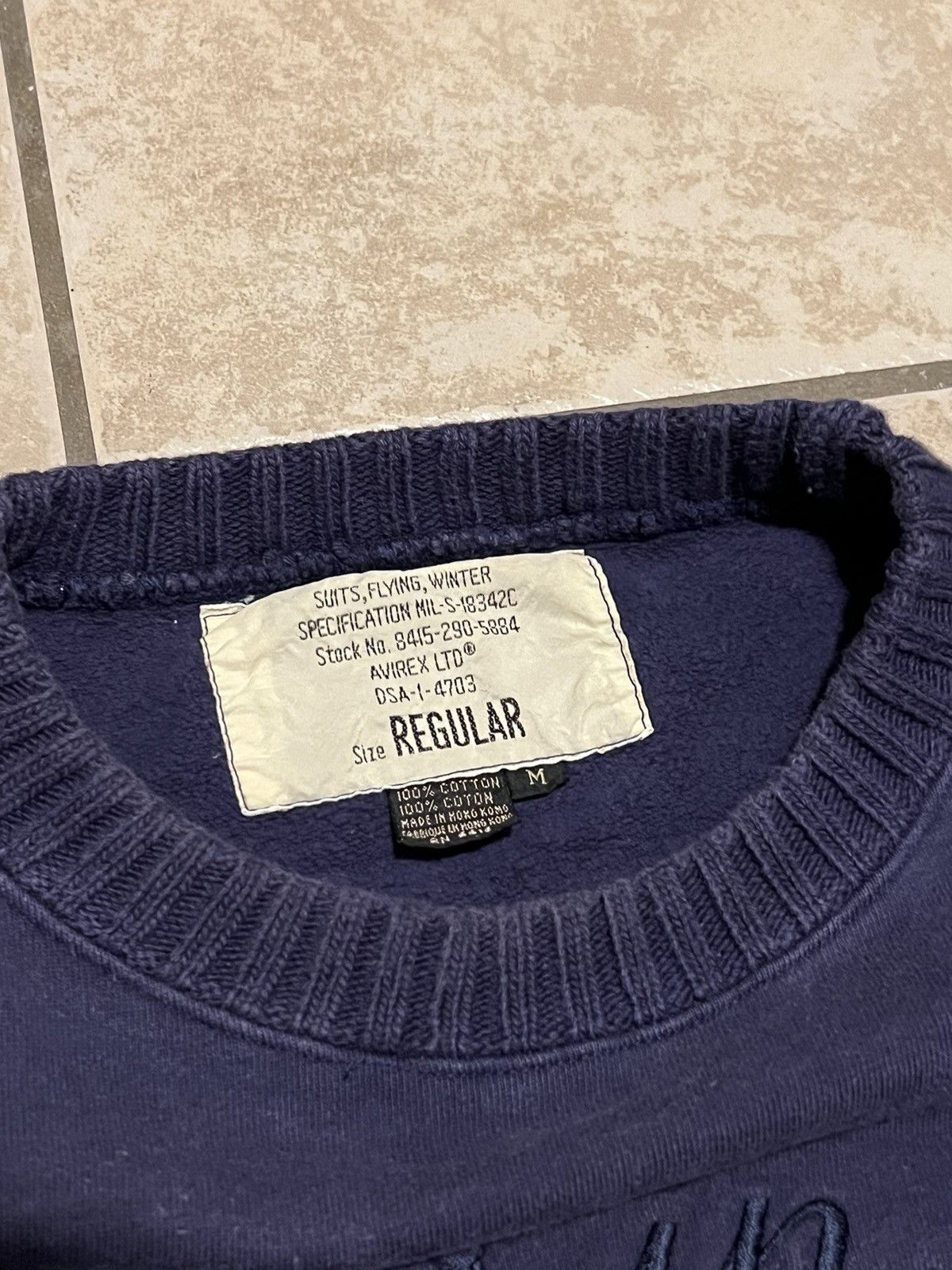 Vintage Vintage Avirex LTD Embroidered graphic patch sweatshirt Size US M / EU 48-50 / 2 - 5 Thumbnail