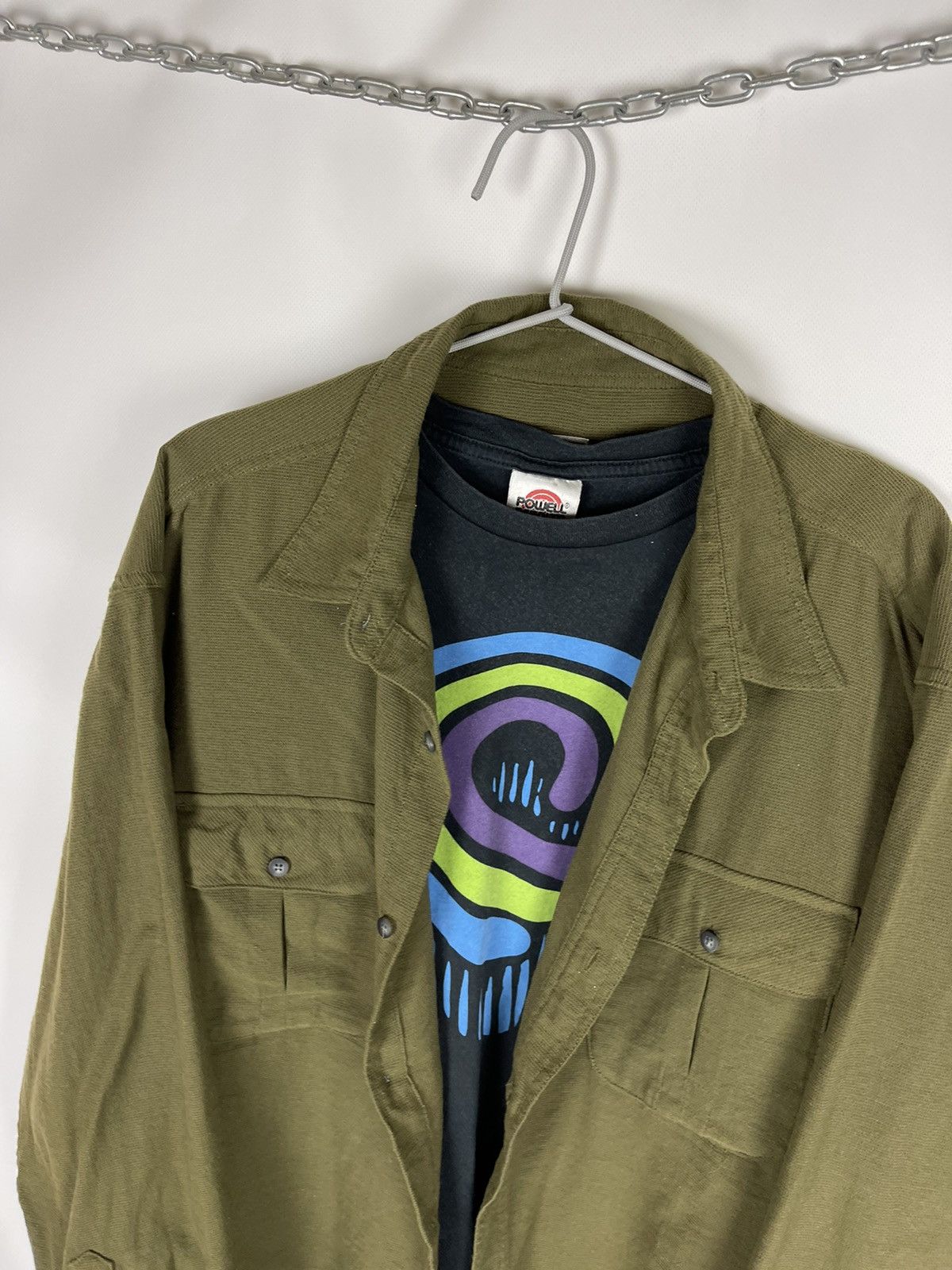 The North Face The North Face vintage oversized overshirt shirt green Size US XL / EU 56 / 4 - 8 Thumbnail