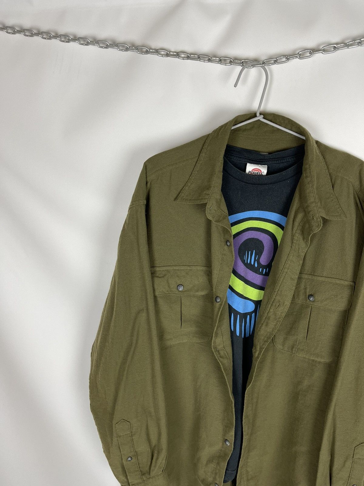 The North Face The North Face vintage oversized overshirt shirt green Size US XL / EU 56 / 4 - 3 Thumbnail