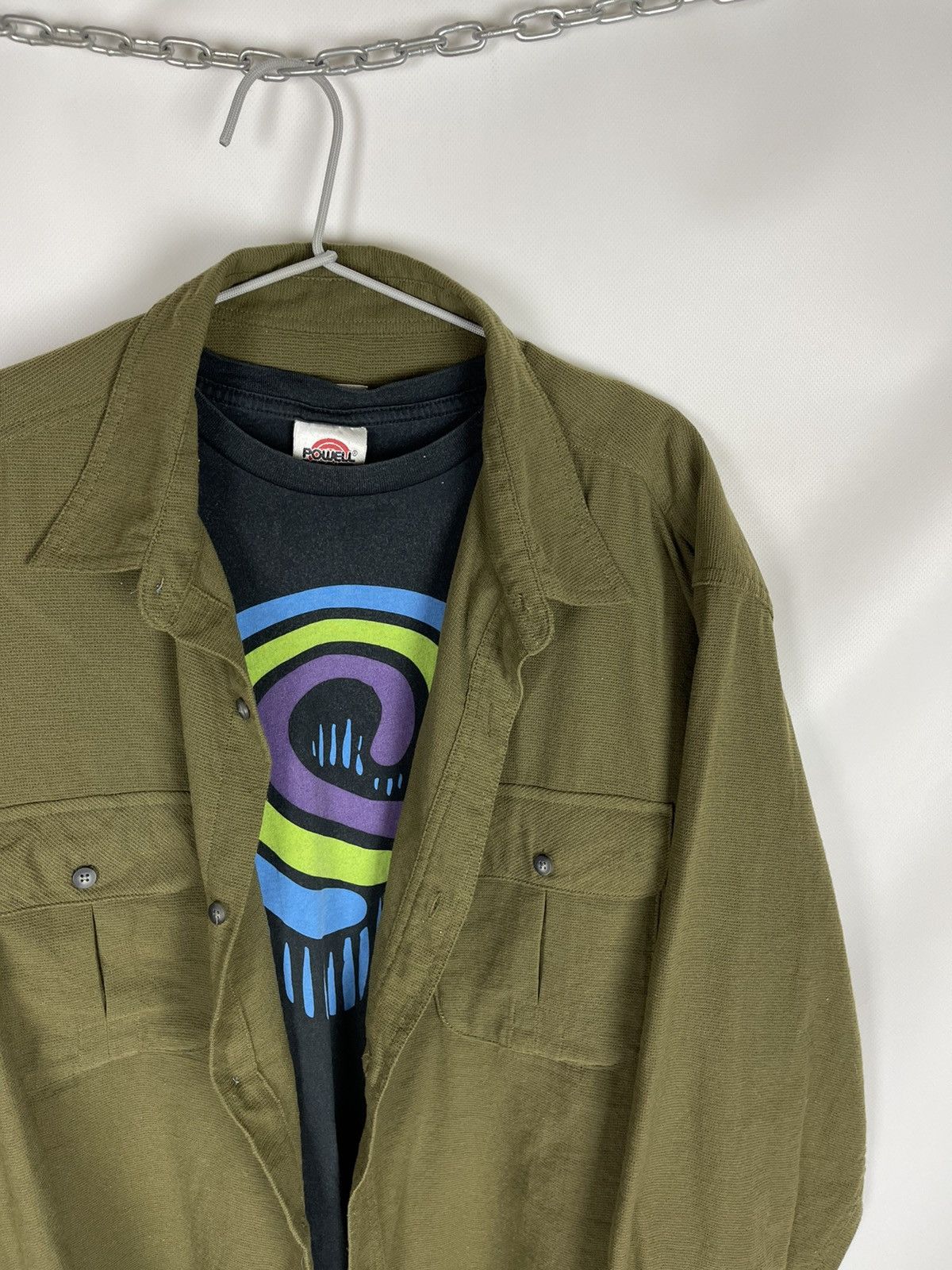 The North Face The North Face vintage oversized overshirt shirt green Size US XL / EU 56 / 4 - 4 Thumbnail