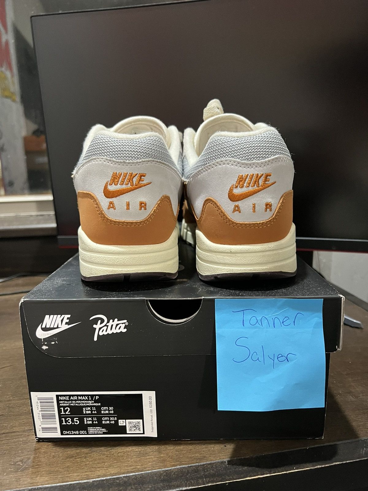 Nike × Patta Nike Air Max 1 Patta Monarch Size US 12 / EU 45 - 2 Thumbnail