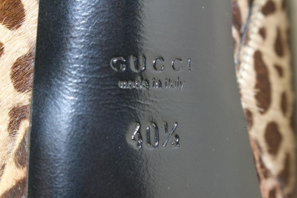 Gucci Leopard Pony Hair Platform Ankle Booties 4GG1113