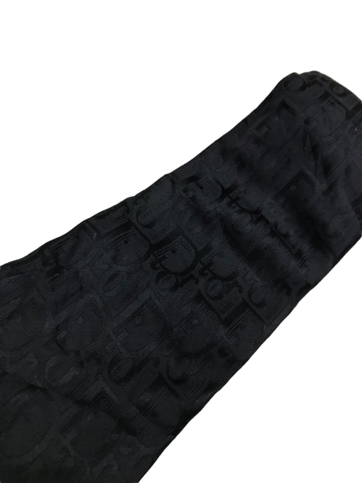 Christian Dior Monsieur Authentic ‼️Made in France Black monogram Dior Silk Tie Size ONE SIZE - 3 Thumbnail