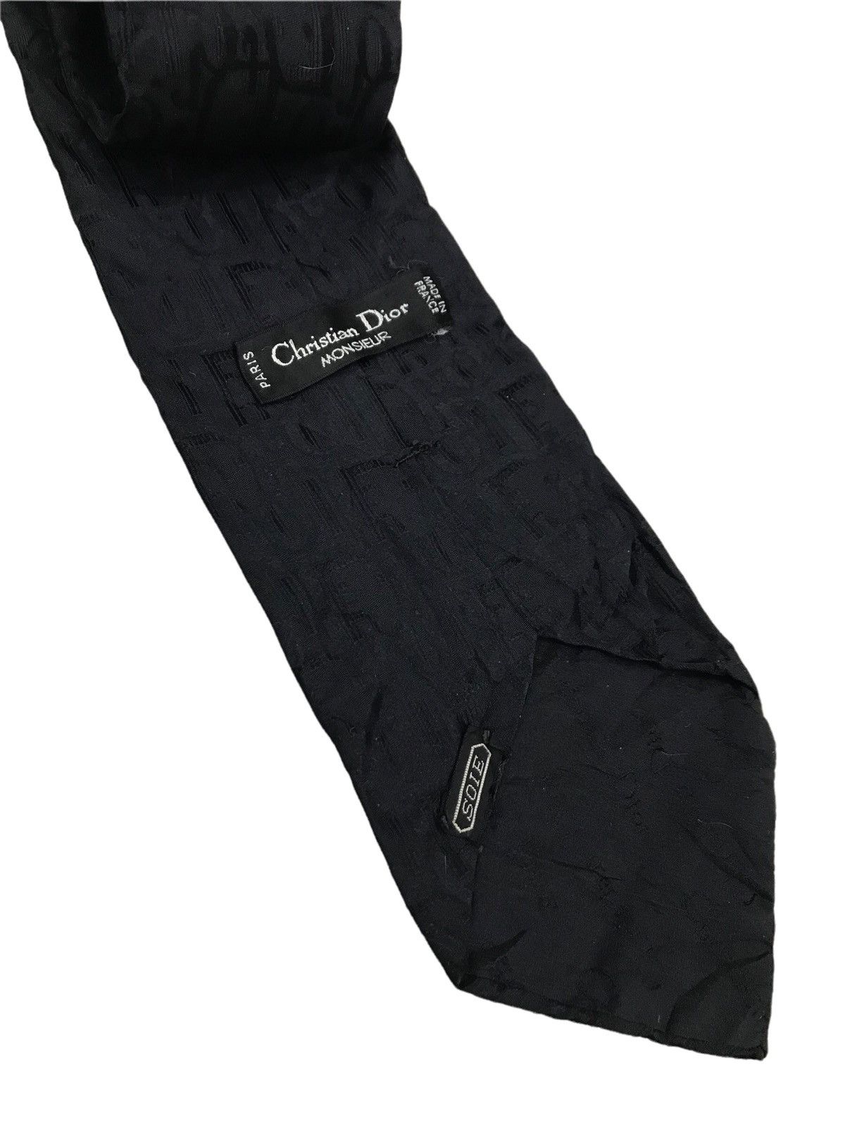 Christian Dior Monsieur Authentic ‼️Made in France Black monogram Dior Silk Tie Size ONE SIZE - 1 Thumbnail