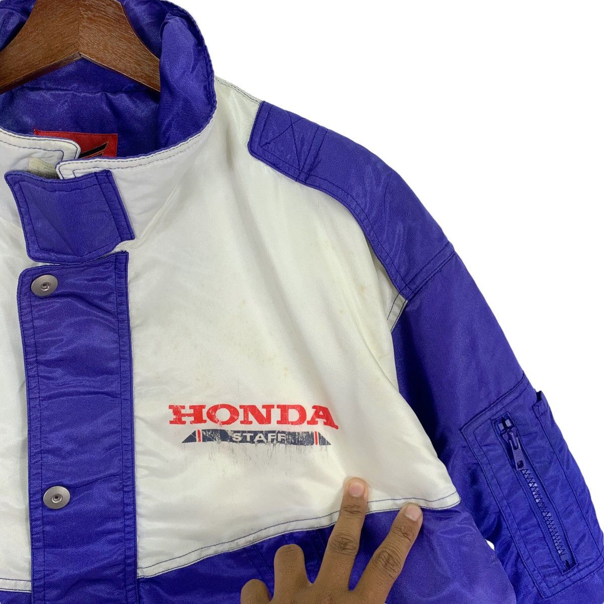 Honda VINTAGE HONDA STAFF RACING MOTORSPORT BOMBER JACKET Size US M / EU 48-50 / 2 - 5 Thumbnail
