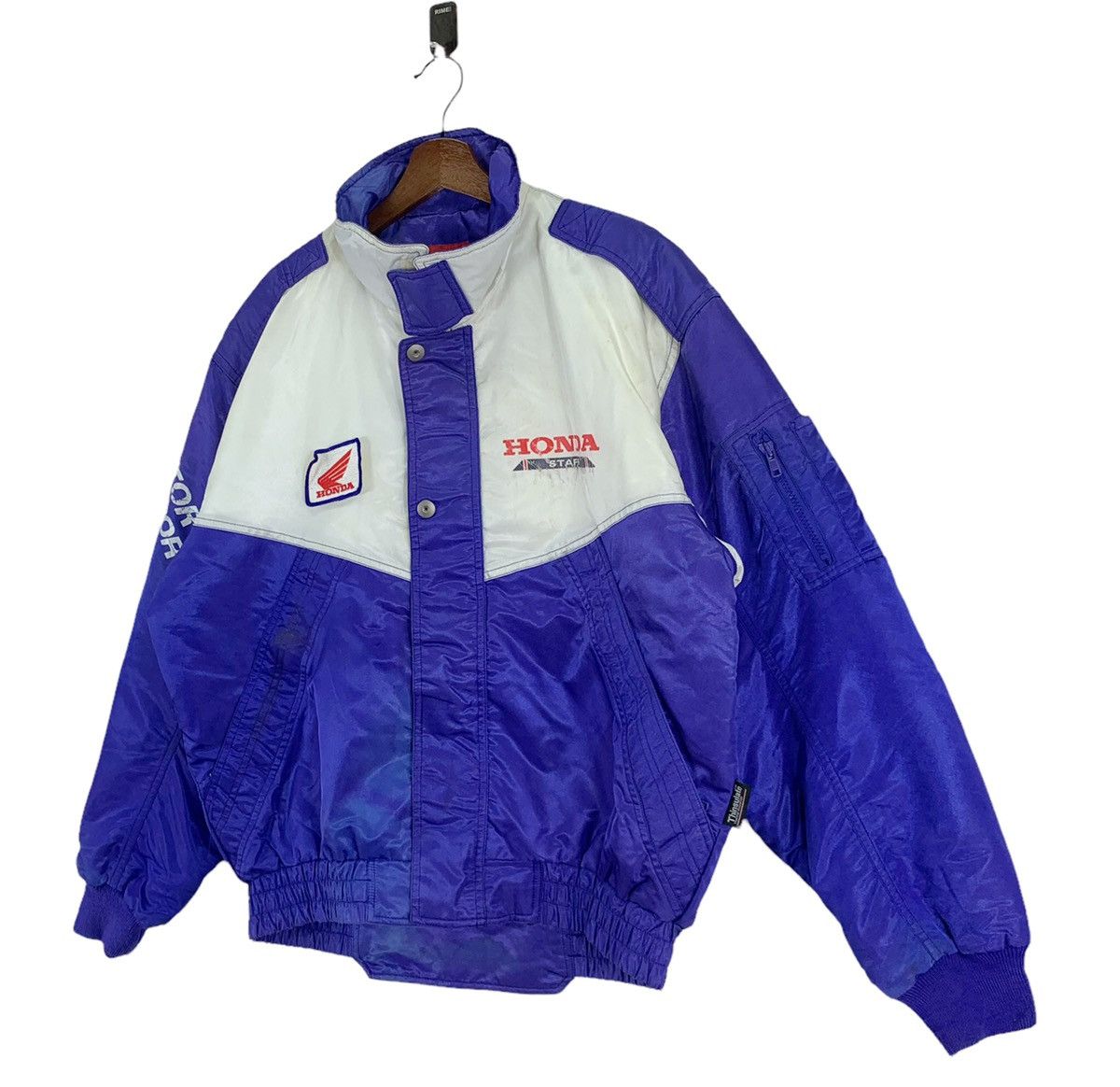 Honda VINTAGE HONDA STAFF RACING MOTORSPORT BOMBER JACKET Size US M / EU 48-50 / 2 - 2 Thumbnail
