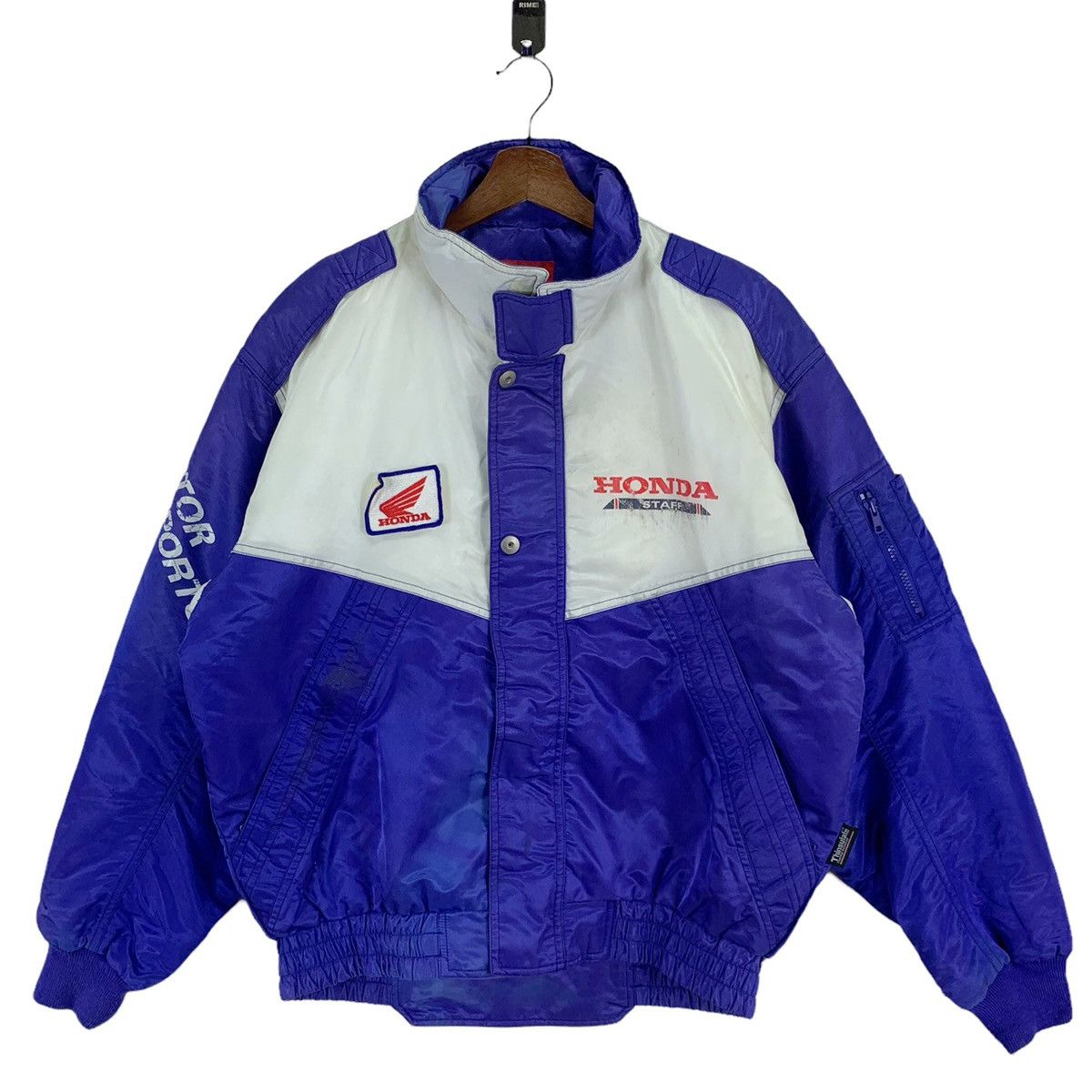 Honda VINTAGE HONDA STAFF RACING MOTORSPORT BOMBER JACKET Size US M / EU 48-50 / 2 - 1 Thumbnail