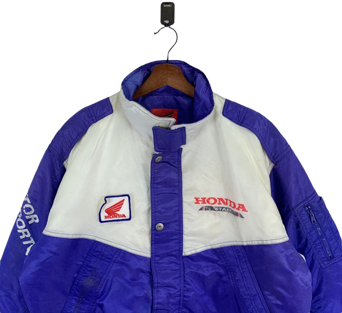 Honda VINTAGE HONDA STAFF RACING MOTORSPORT BOMBER JACKET Size US M / EU 48-50 / 2 - 4 Thumbnail