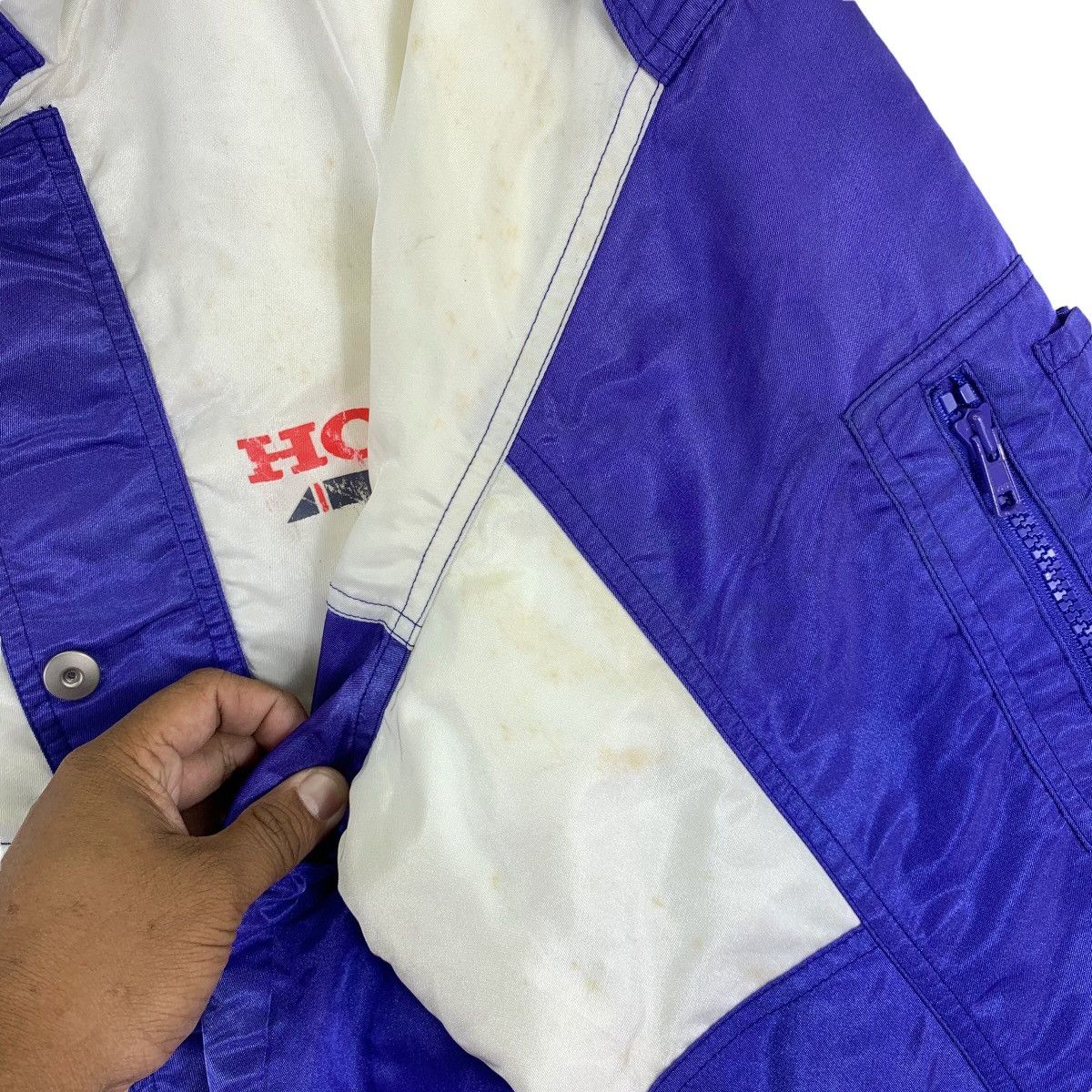 Honda VINTAGE HONDA STAFF RACING MOTORSPORT BOMBER JACKET Size US M / EU 48-50 / 2 - 7 Thumbnail