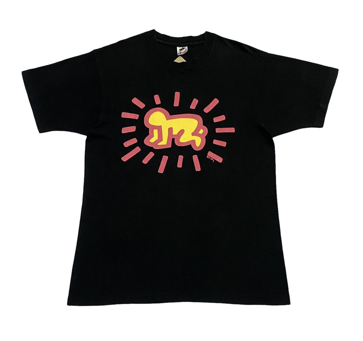 Keith Haring Vintage 90s Keith Haring Radiant Baby (From Icon Series) Size US L / EU 52-54 / 3 - 1 Thumbnail