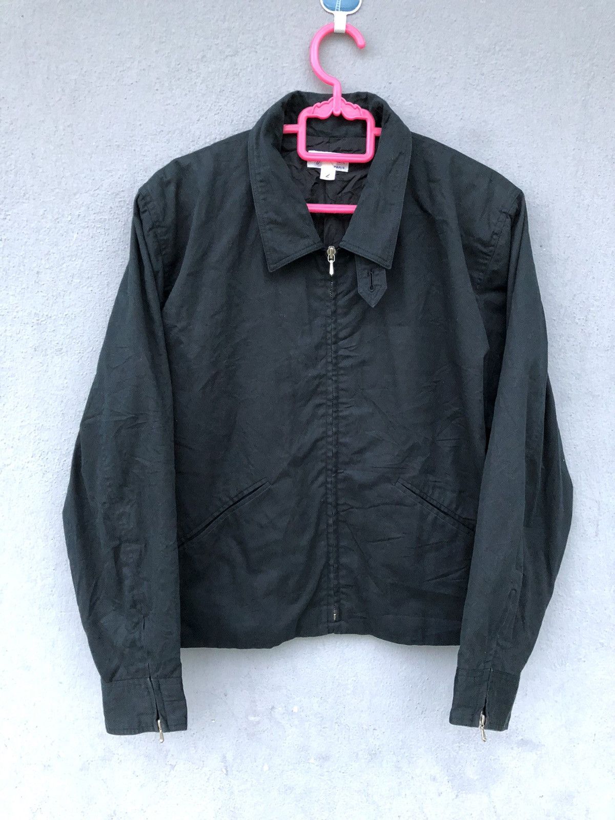 agnes b. Vintage Agnes B. Cropped Jacket Riri Zipper | Grailed
