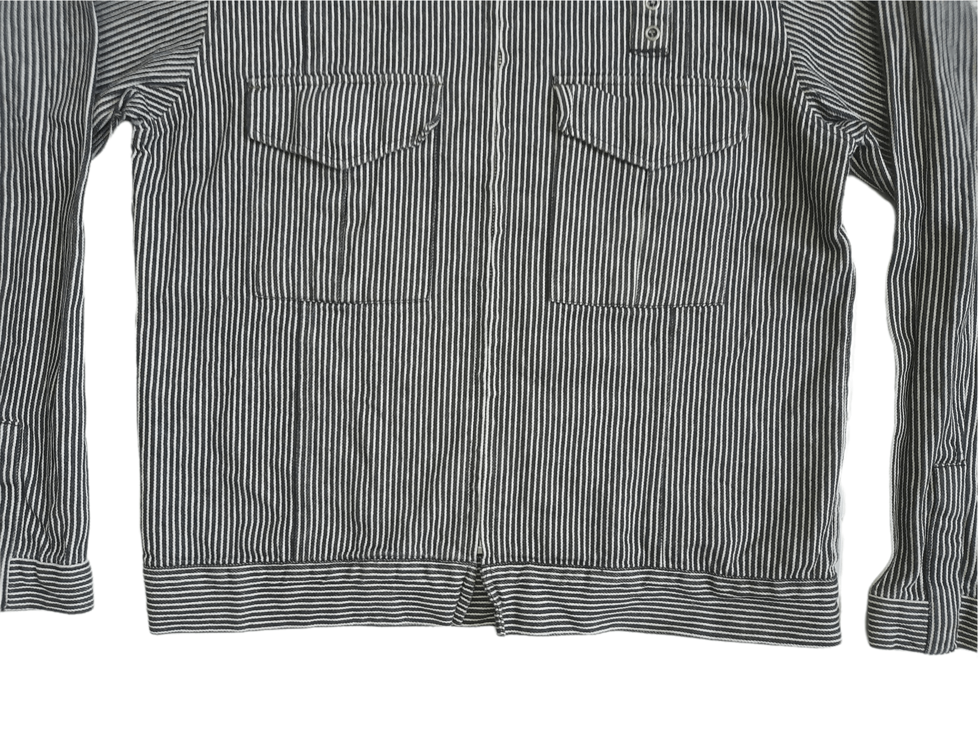 Japanese Brand NST Never Seen Thing Hickory Jacket (E387) Size US M / EU 48-50 / 2 - 4 Thumbnail