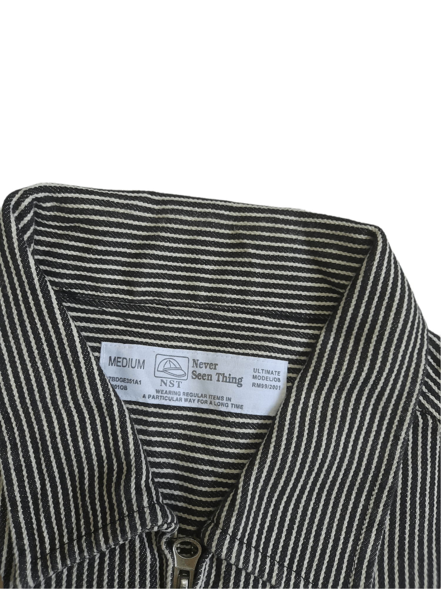 Japanese Brand NST Never Seen Thing Hickory Jacket (E387) Size US M / EU 48-50 / 2 - 3 Thumbnail