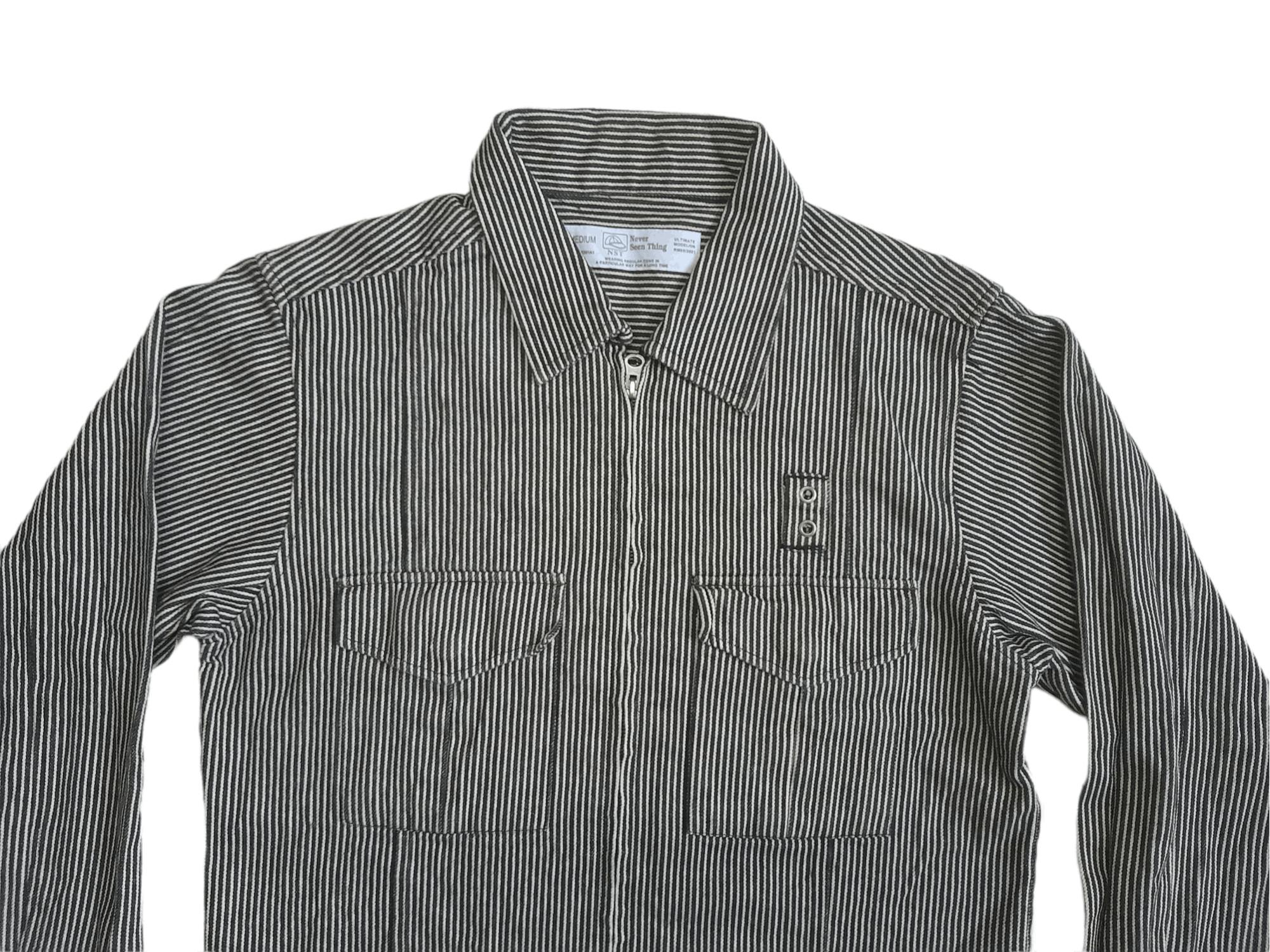 Japanese Brand NST Never Seen Thing Hickory Jacket (E387) Size US M / EU 48-50 / 2 - 2 Thumbnail