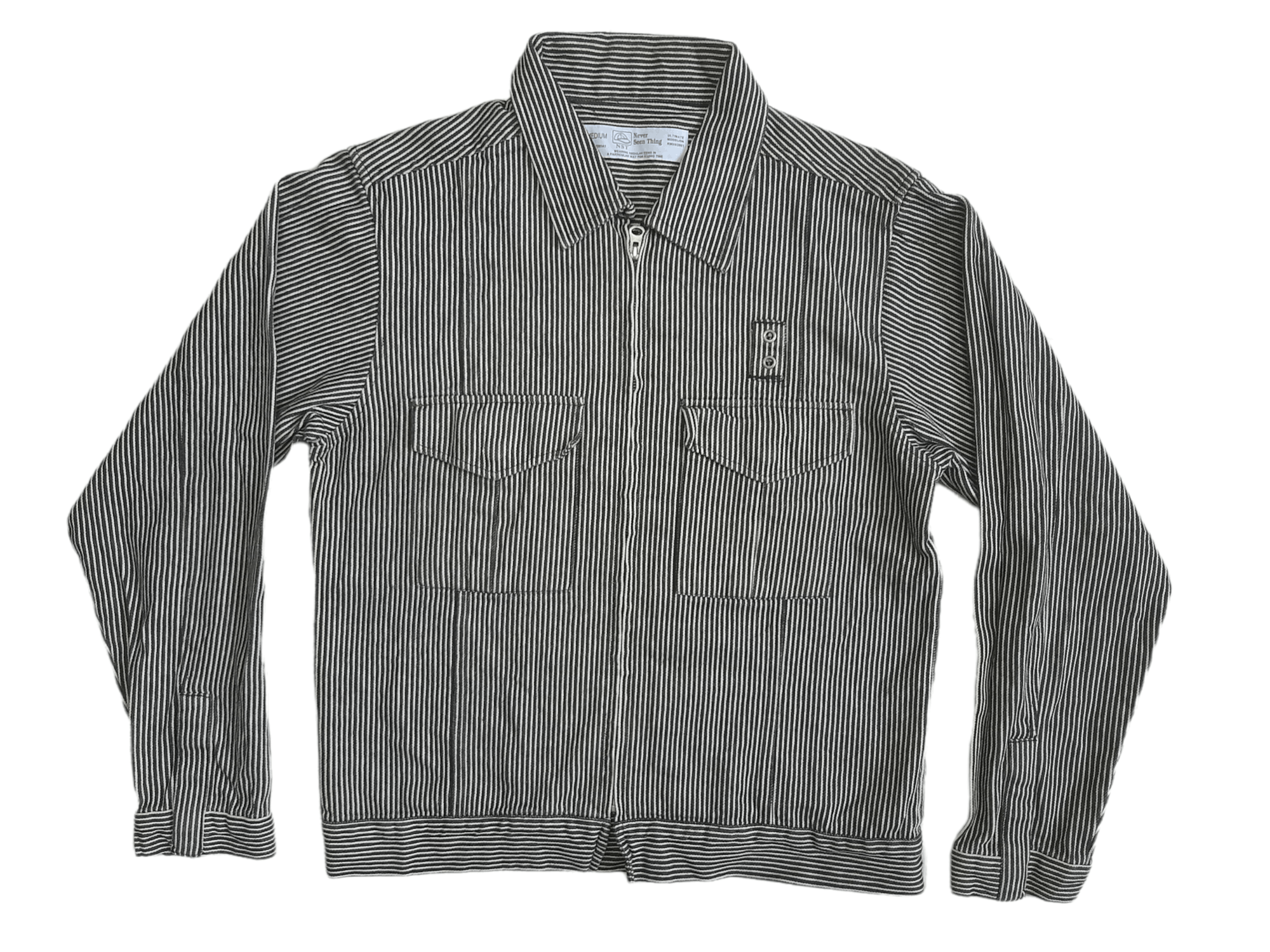 Japanese Brand NST Never Seen Thing Hickory Jacket (E387) Size US M / EU 48-50 / 2 - 1 Thumbnail