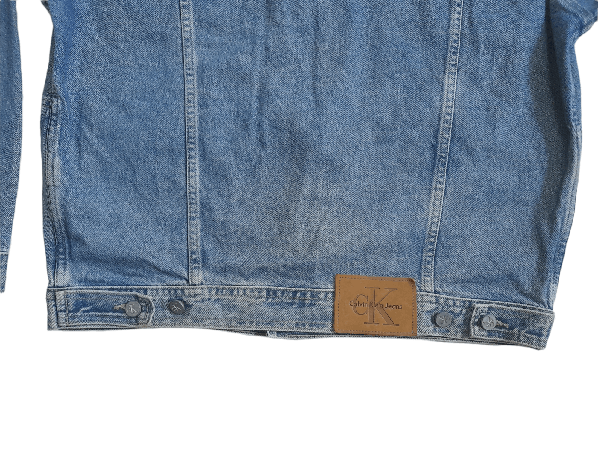 Calvin Klein 90s Calvin Klein CK Oversized Denim Jacket (E388) Size US M / EU 48-50 / 2 - 8 Thumbnail