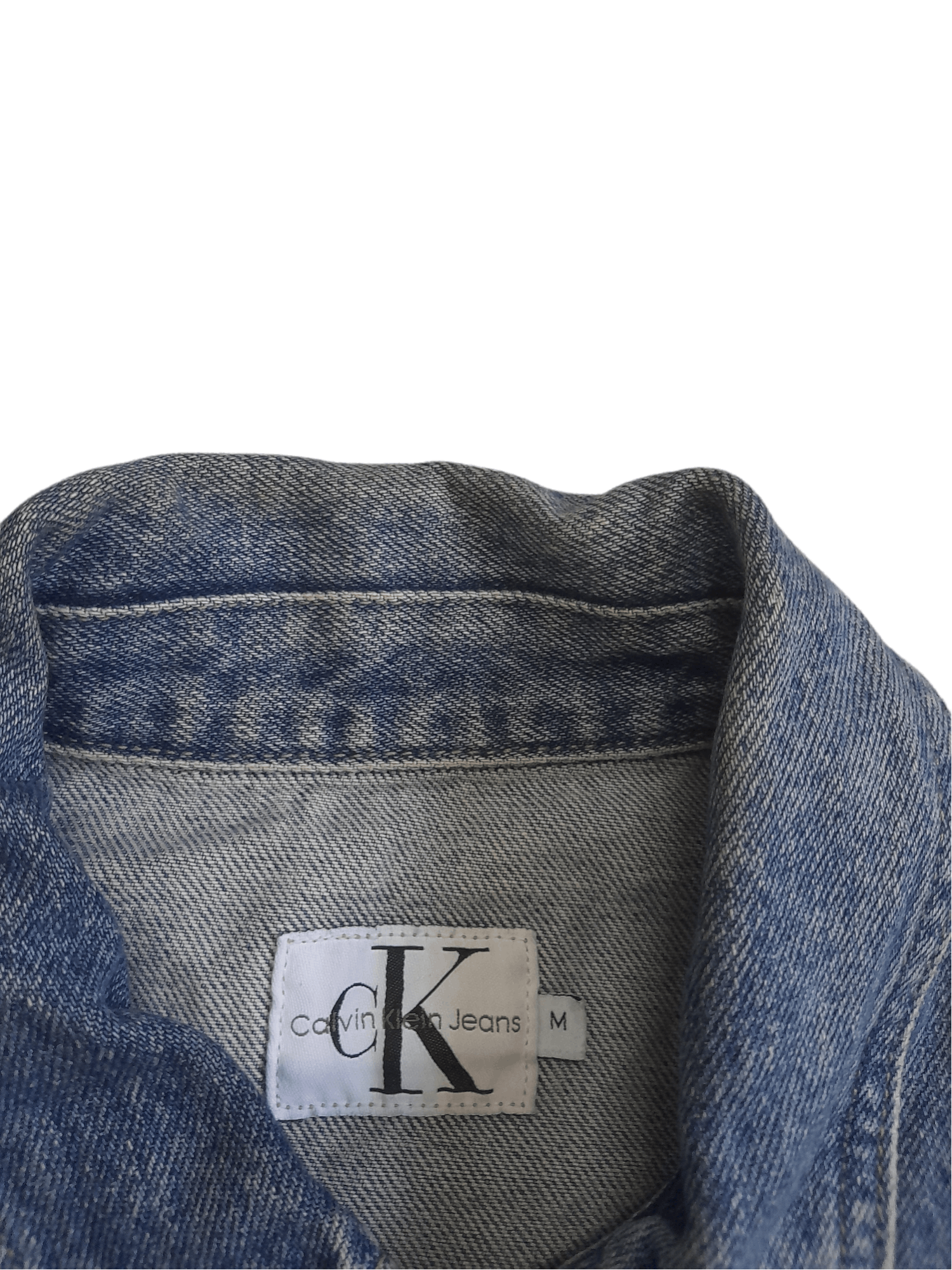 Calvin Klein 90s Calvin Klein CK Oversized Denim Jacket (E388) Size US M / EU 48-50 / 2 - 6 Thumbnail