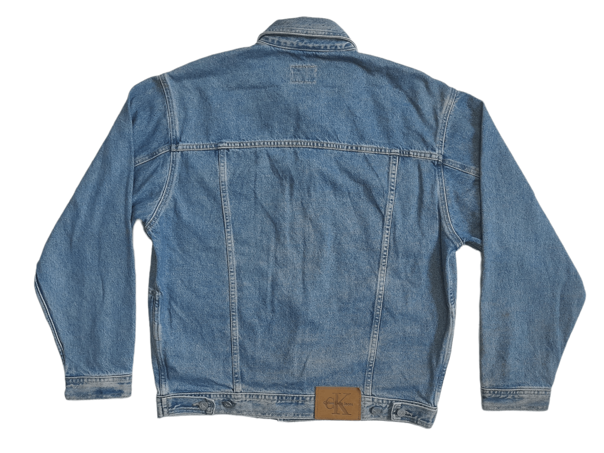 Calvin Klein 90s Calvin Klein CK Oversized Denim Jacket (E388) Size US M / EU 48-50 / 2 - 7 Thumbnail