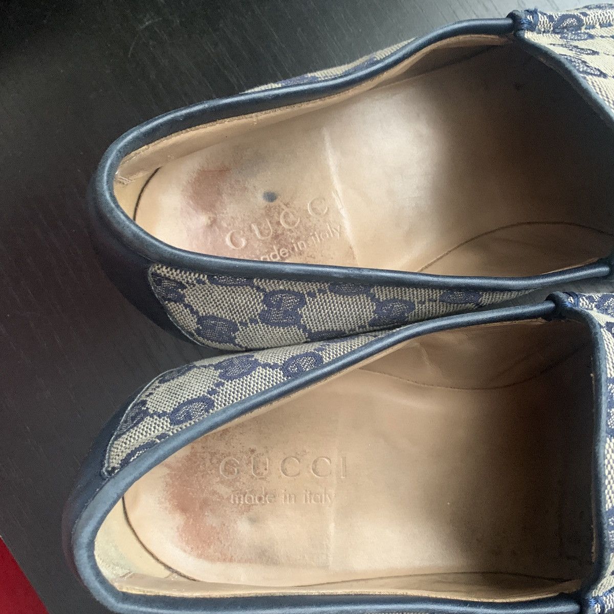 Gucci Vintage loafer GG beige brown monogram canvas Size US 9 / EU 42 - 9 Thumbnail