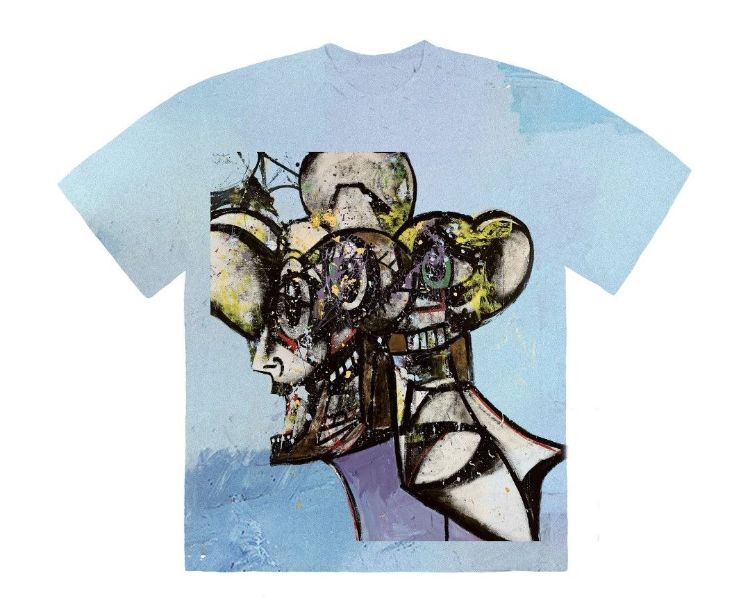 TRAVIS SCOTT PORTRAIT OF TRAVIS DYE TEE XL
